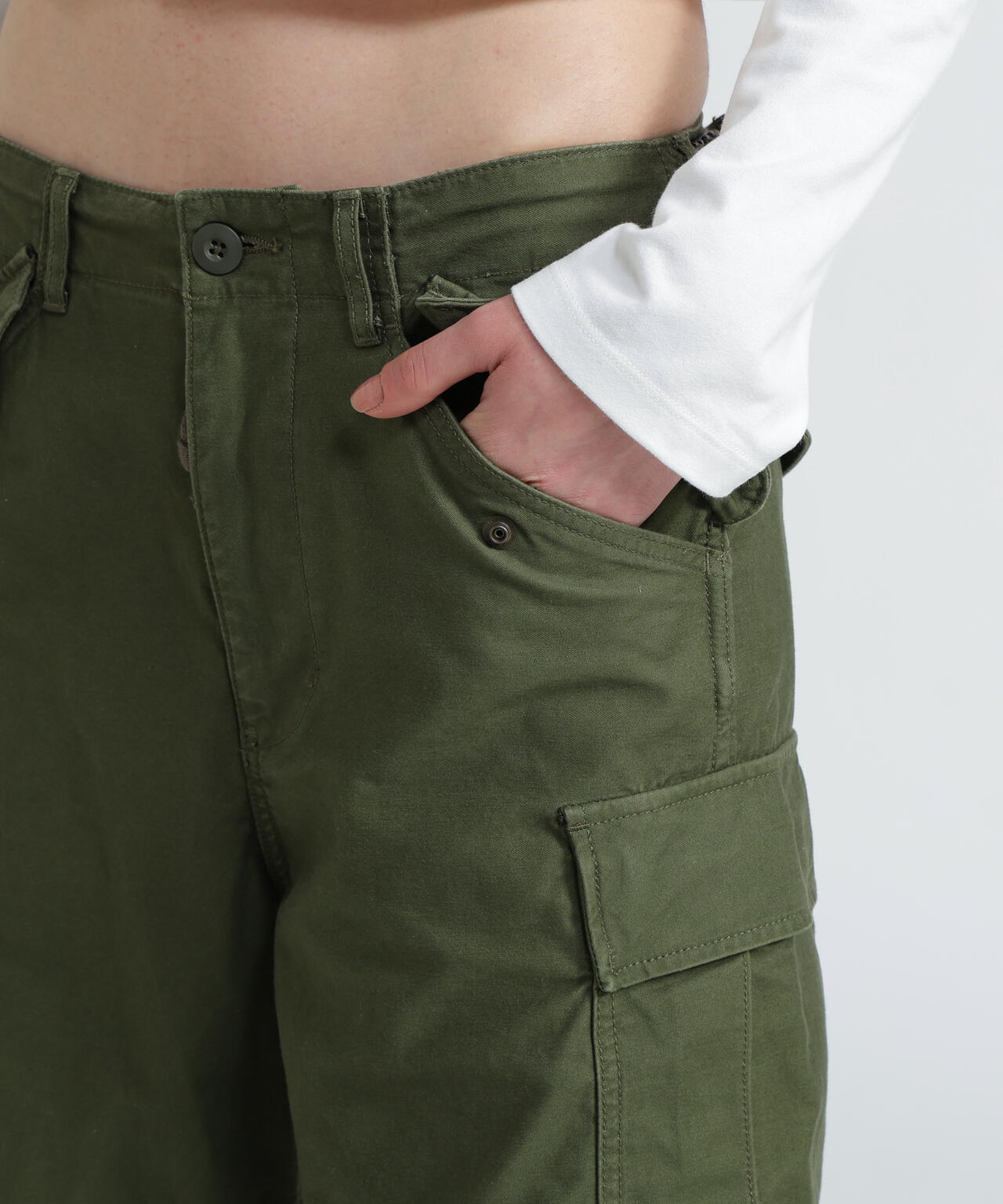 《WOMAN/直営店限定》NYLON/COTTON M-65 FATIGUE PANTS/ナイロンコットン M-65ファティーグパンツ