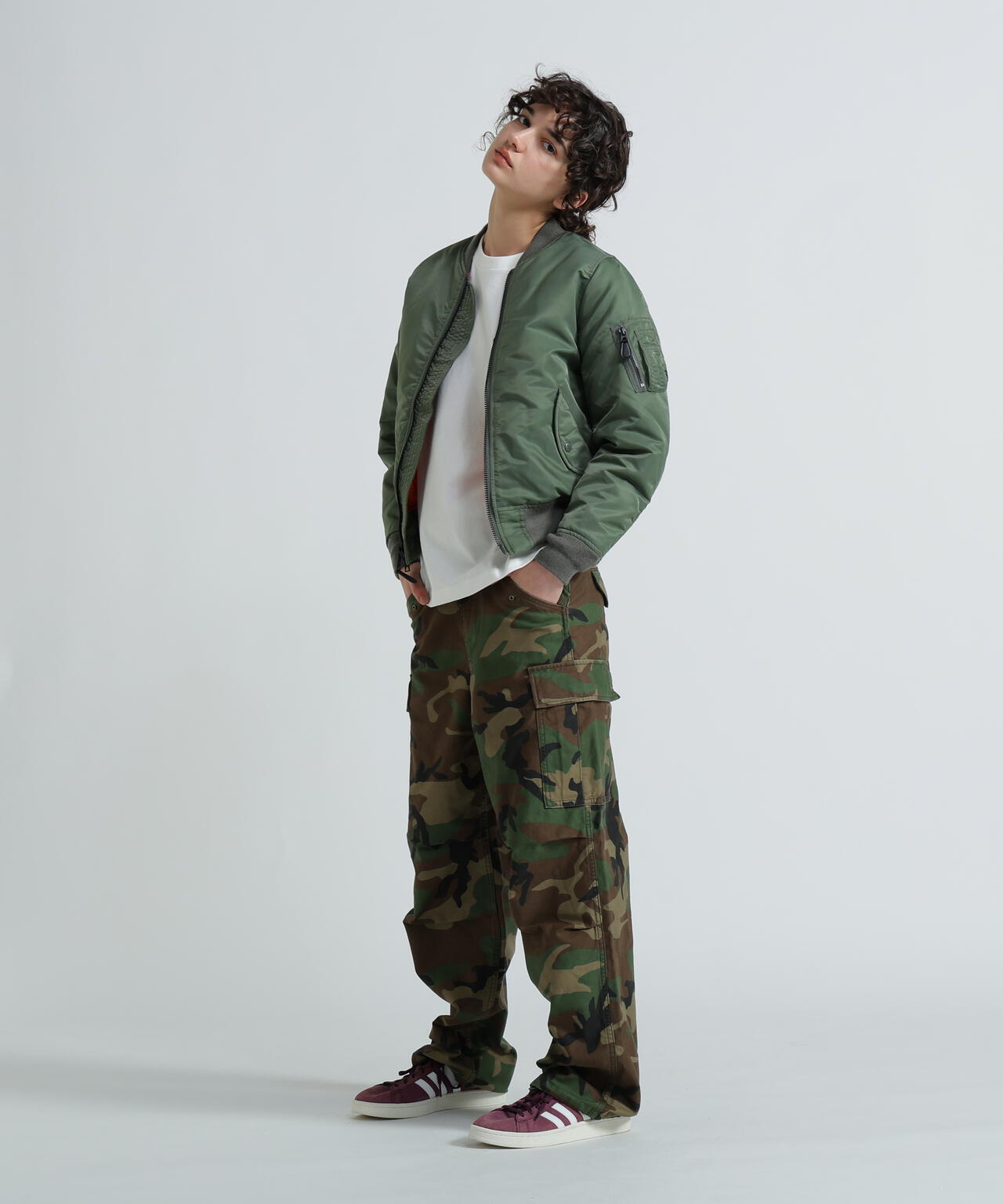 《WOMAN/直営店限定》NYLON/COTTON M-65 FATIGUE PANTS/ナイロンコットン M-65ファティーグパンツ