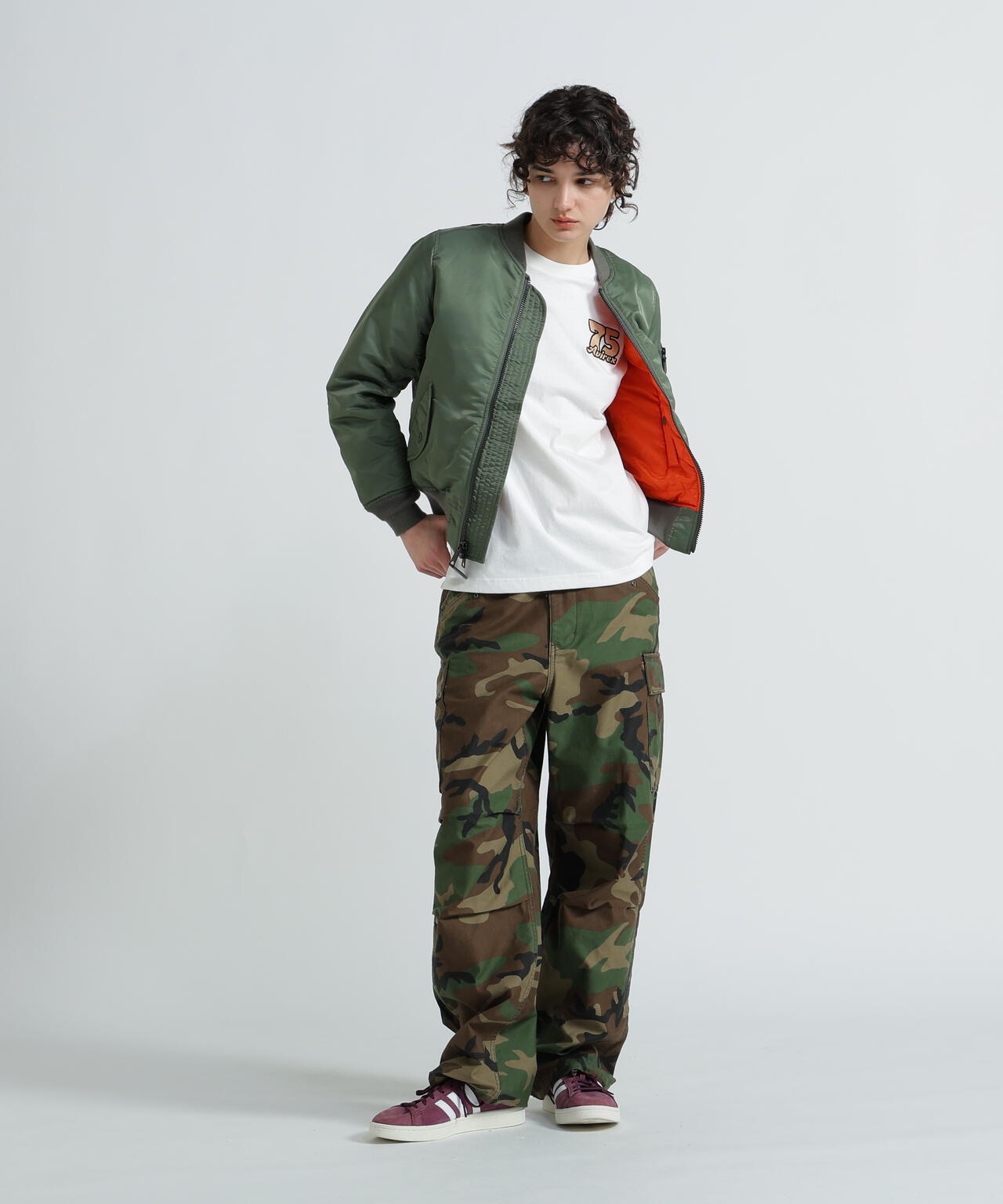 《WOMAN/直営店限定》NYLON/COTTON M-65 FATIGUE PANTS/ナイロンコットン M-65ファティーグパンツ