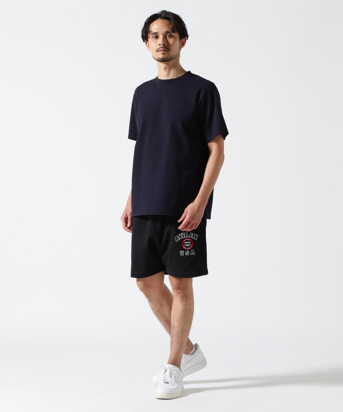 《直営店限定》VARSITY LOGO SHORTS / バーシティ ロゴ ショーツ / AVIREX / アヴィレックス