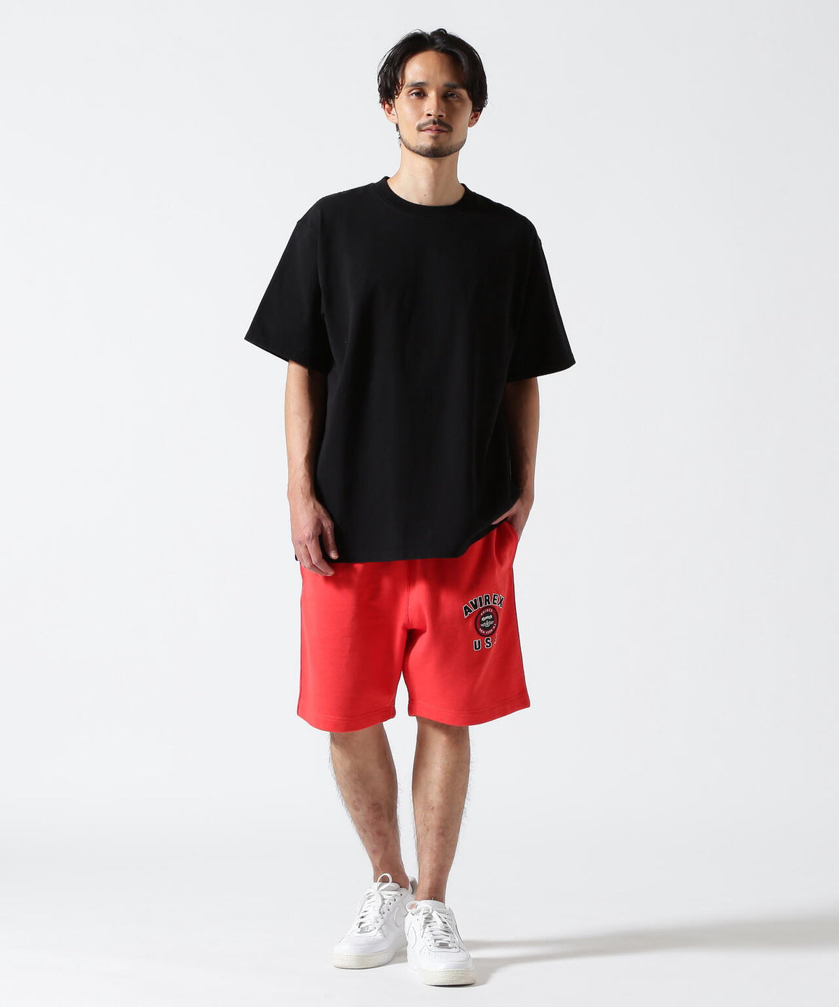 《直営店限定》VARSITY LOGO SHORTS / バーシティ ロゴ ショーツ / AVIREX / アヴィレックス
