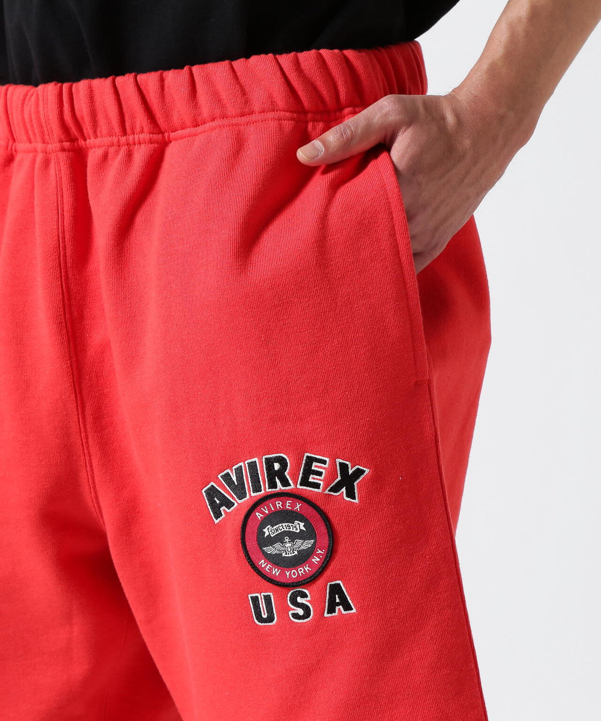 《直営店限定》VARSITY LOGO SHORTS / バーシティ ロゴ ショーツ / AVIREX / アヴィレックス