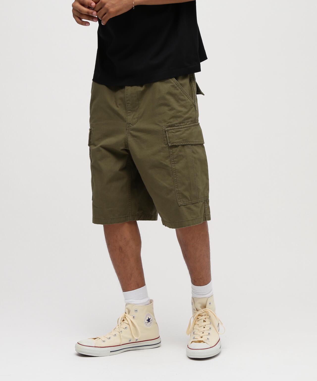 COTTON RIPSTOP CARGO SHORTS