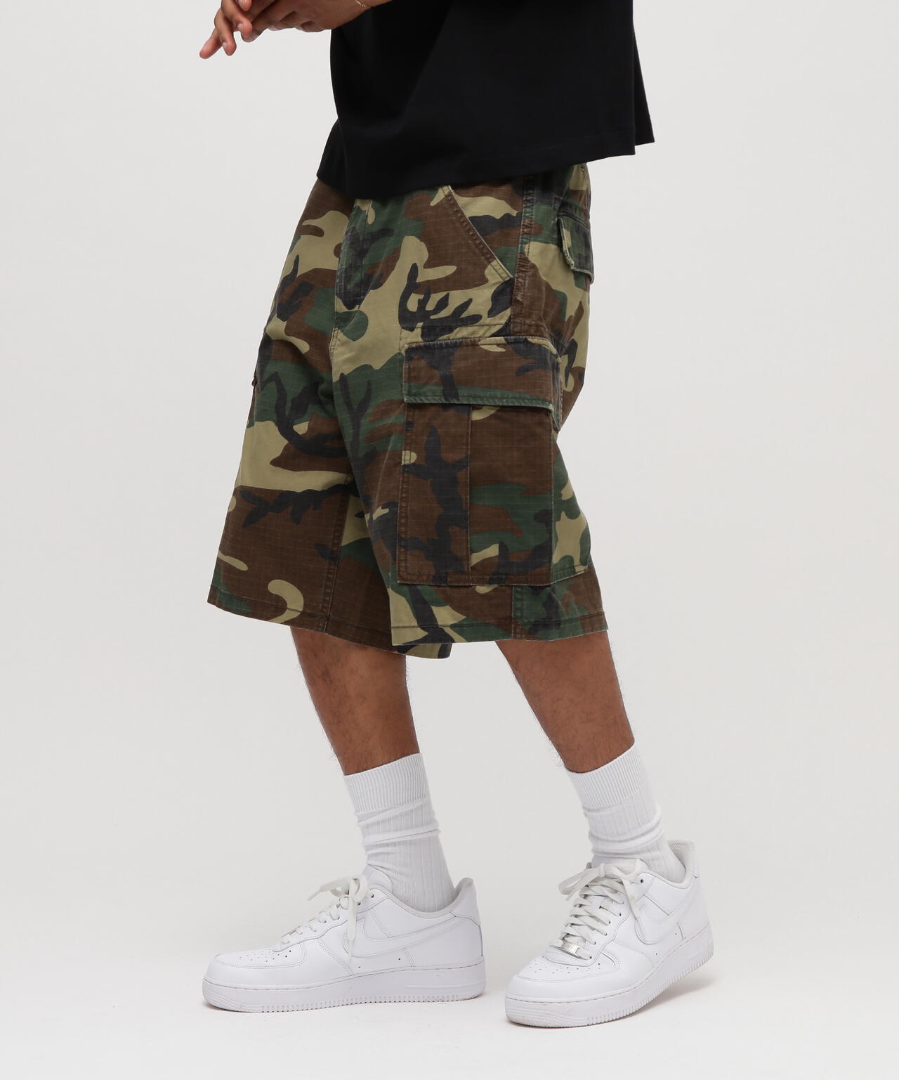 COTTON RIPSTOP CARGO SHORTS