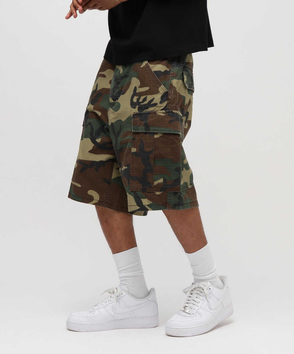 COTTON RIPSTOP CARGO SHORTS
