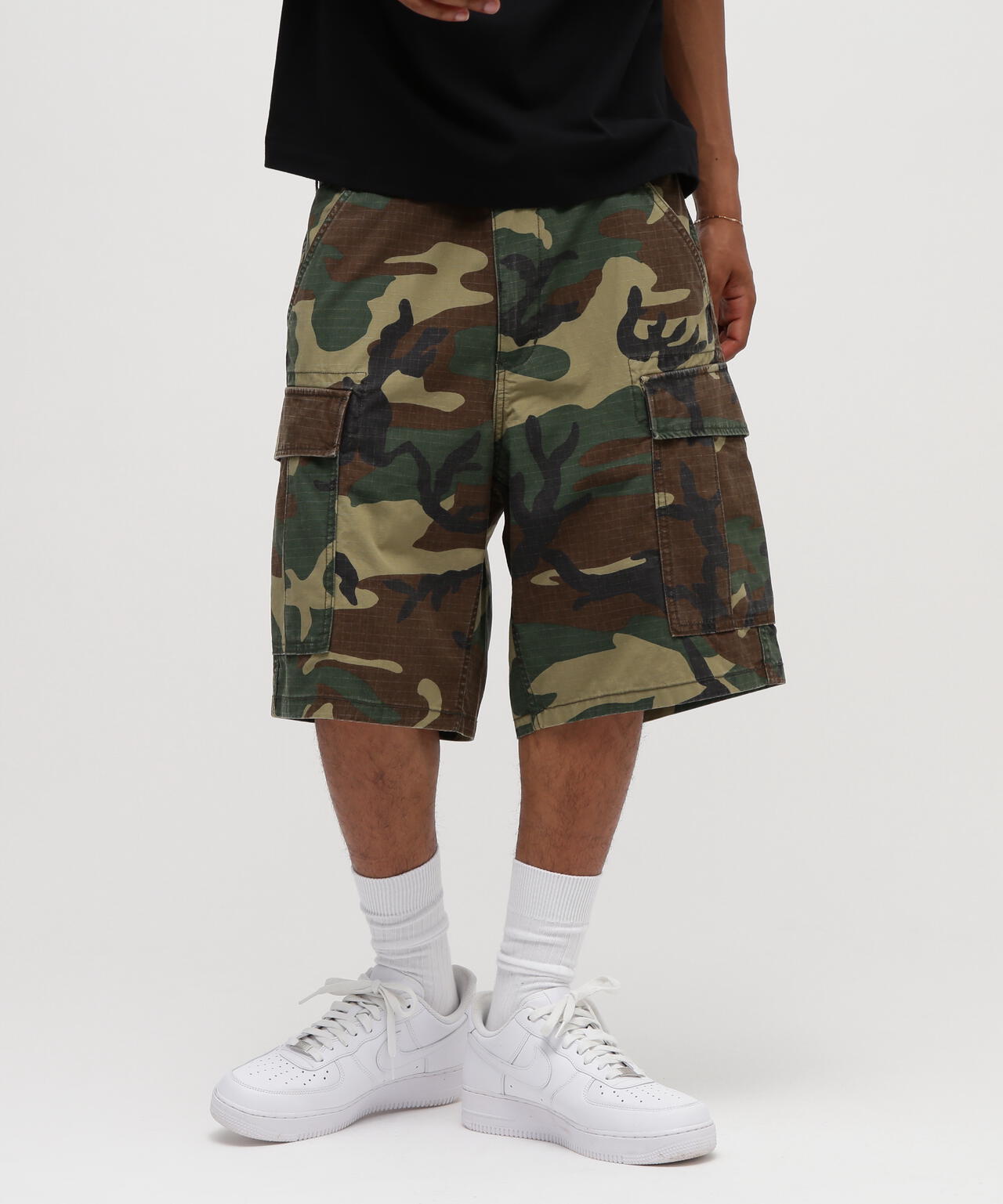 COTTON RIPSTOP CARGO SHORTS