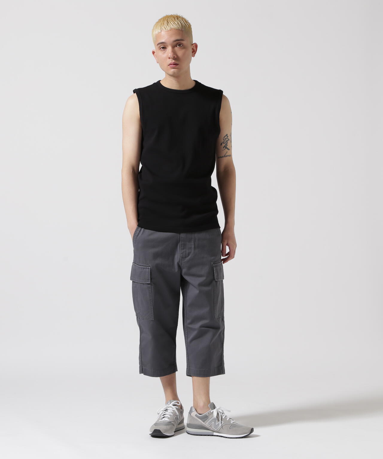 BASIC FATIGUE CROPPED PANTS