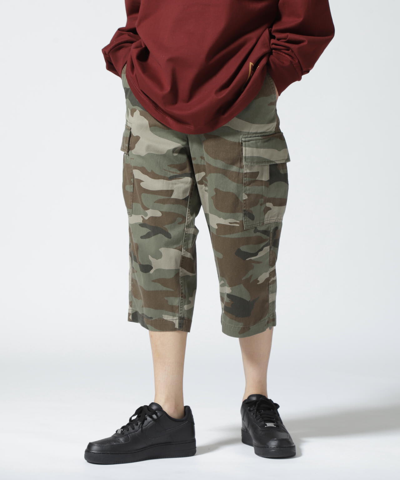 BASIC FATIGUE CROPPED PANTS