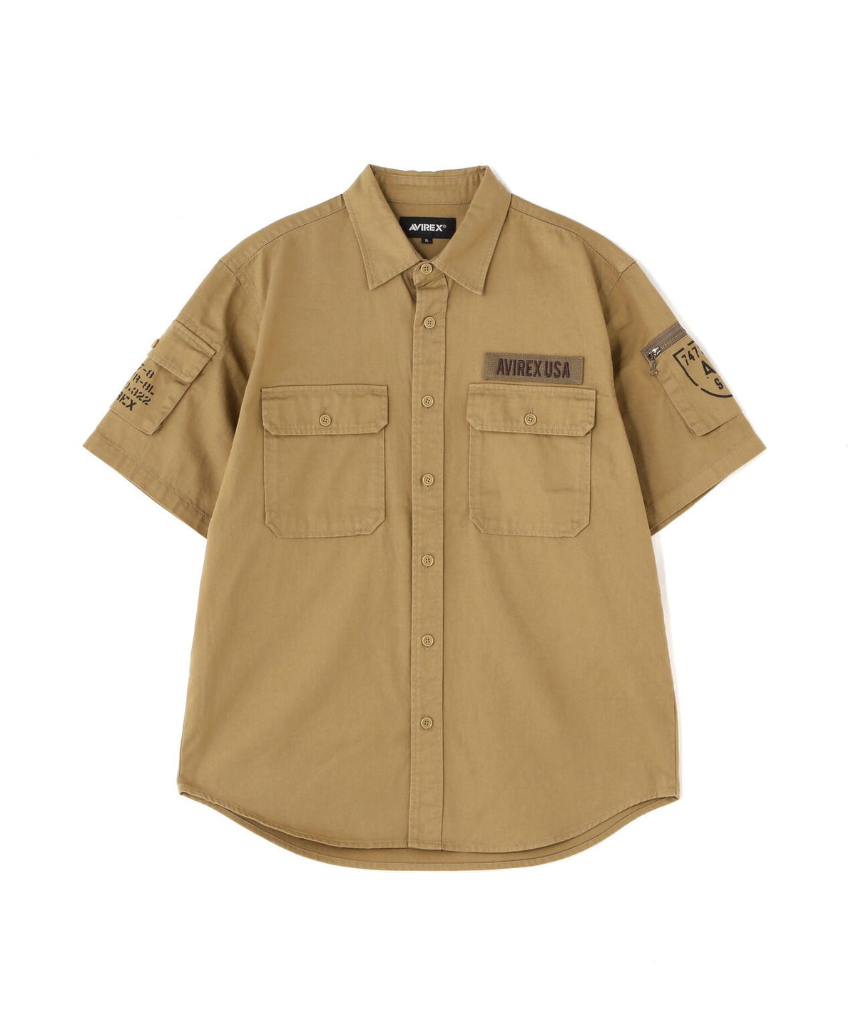 BASIC FATIGUE SHORT SLEEVE SHIRT / ベーシック ファティーグ 半袖シャツ / AVIREX / アヴィレッ