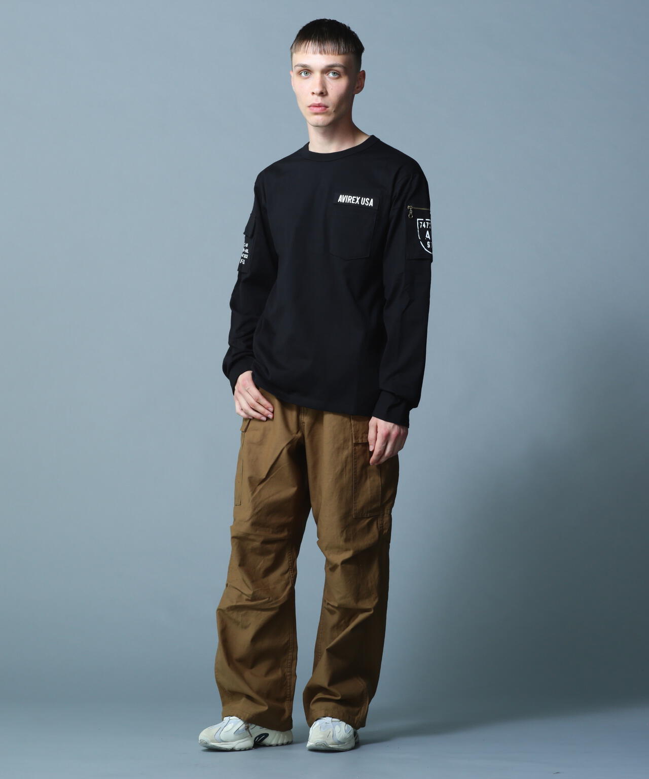 FATIGUE CREW NECK L/S T-SHIRT / ファティーグ クルーネック 長袖 Tシャツ