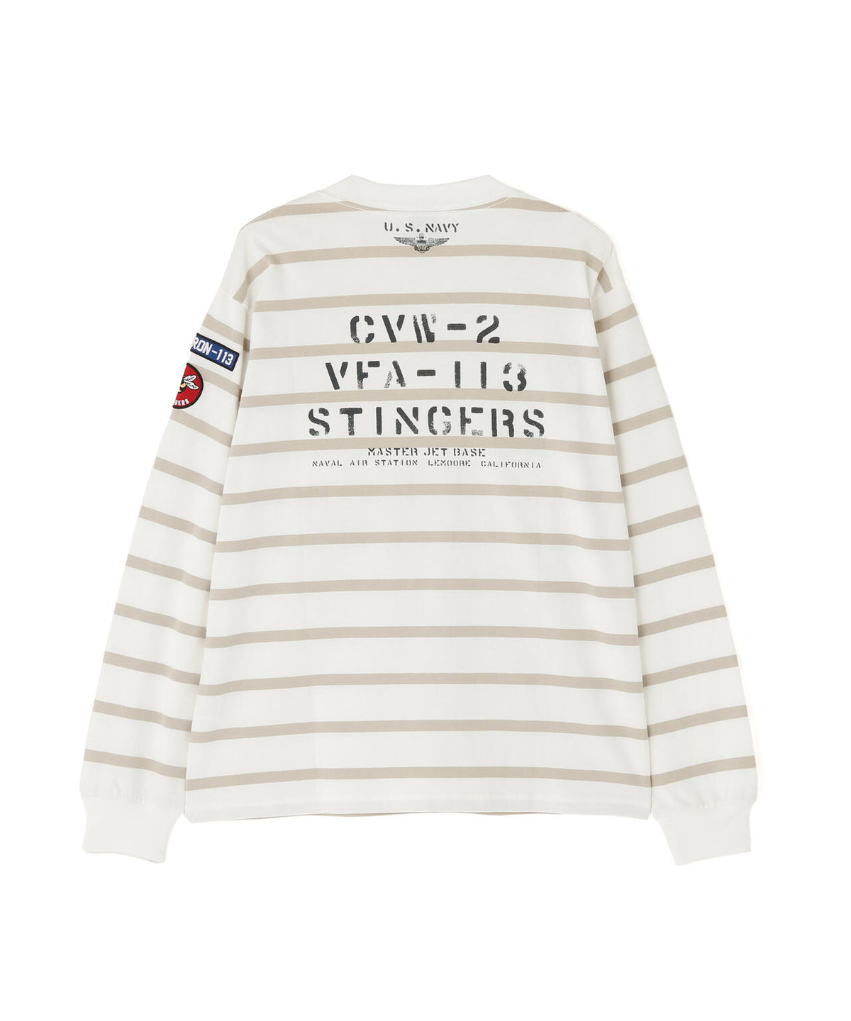 NAVAL PATCH LONGSLEEVE T-SHIRT / ネイバル パッチ ロングスリーブ Tシャツ / AVIREX