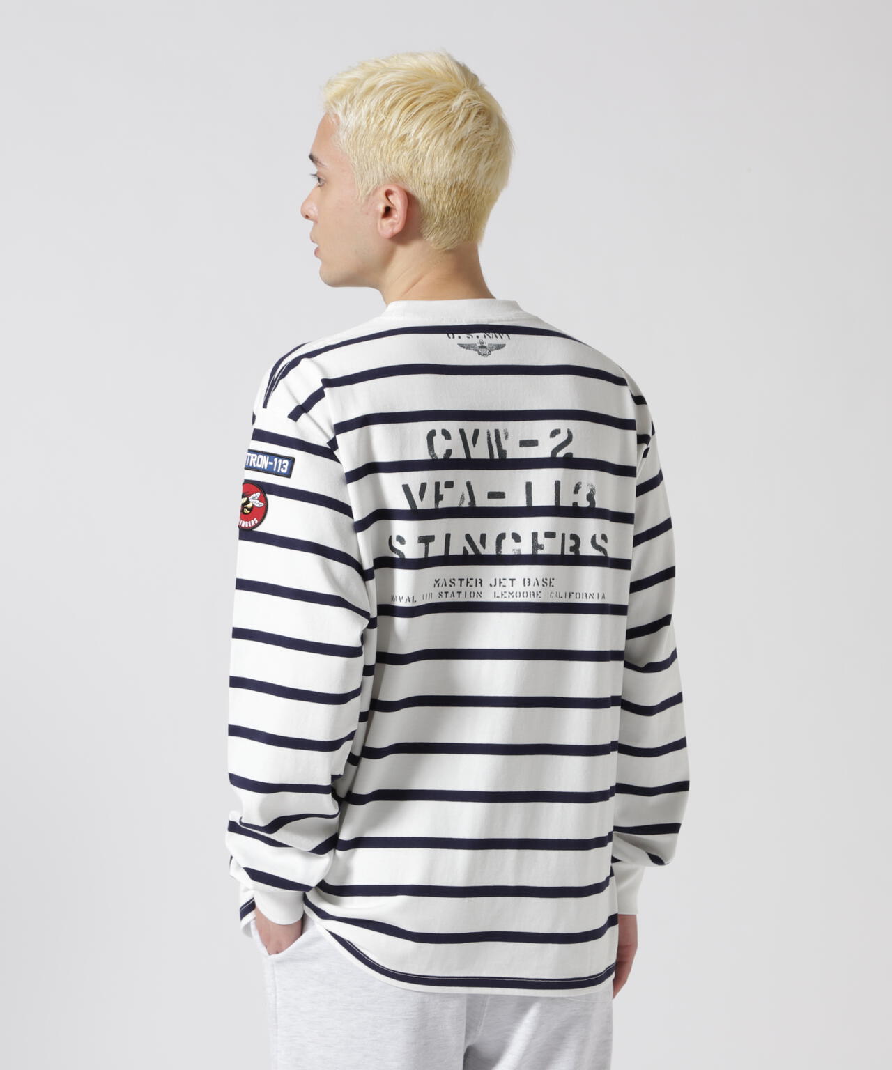 NAVAL PATCH LONGSLEEVE T-SHIRT / ネイバル パッチ ロングスリーブ Tシャツ / AVIREX