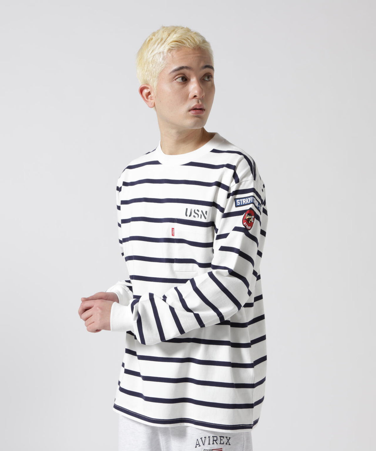 NAVAL PATCH LONGSLEEVE T-SHIRT / ネイバル パッチ ロングスリーブ Tシャツ / AVIREX