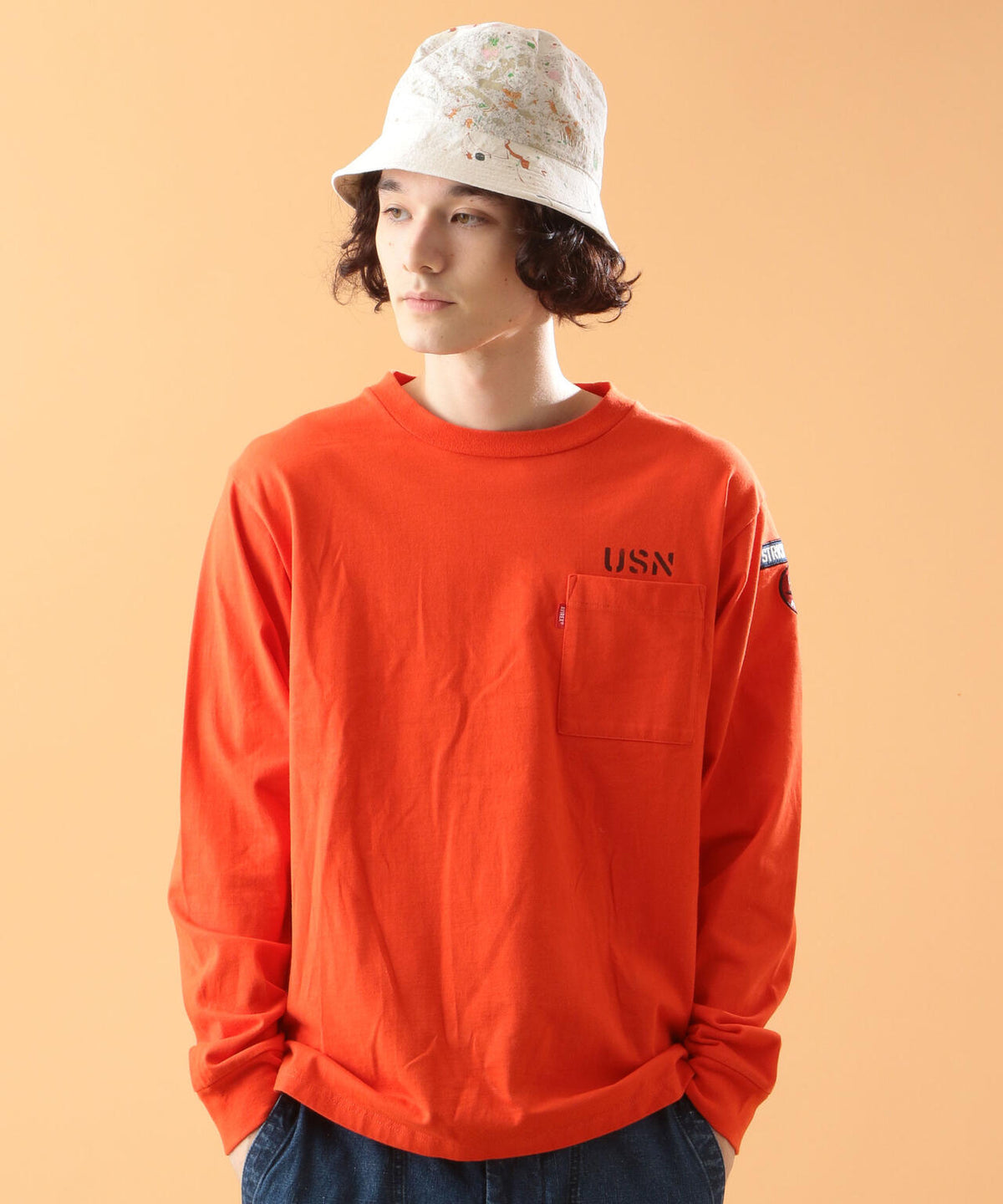 NAVAL PATCH LONGSLEEVE T-SHIRT / ネイバル パッチ ロングスリーブ Tシャツ / AVIREX
