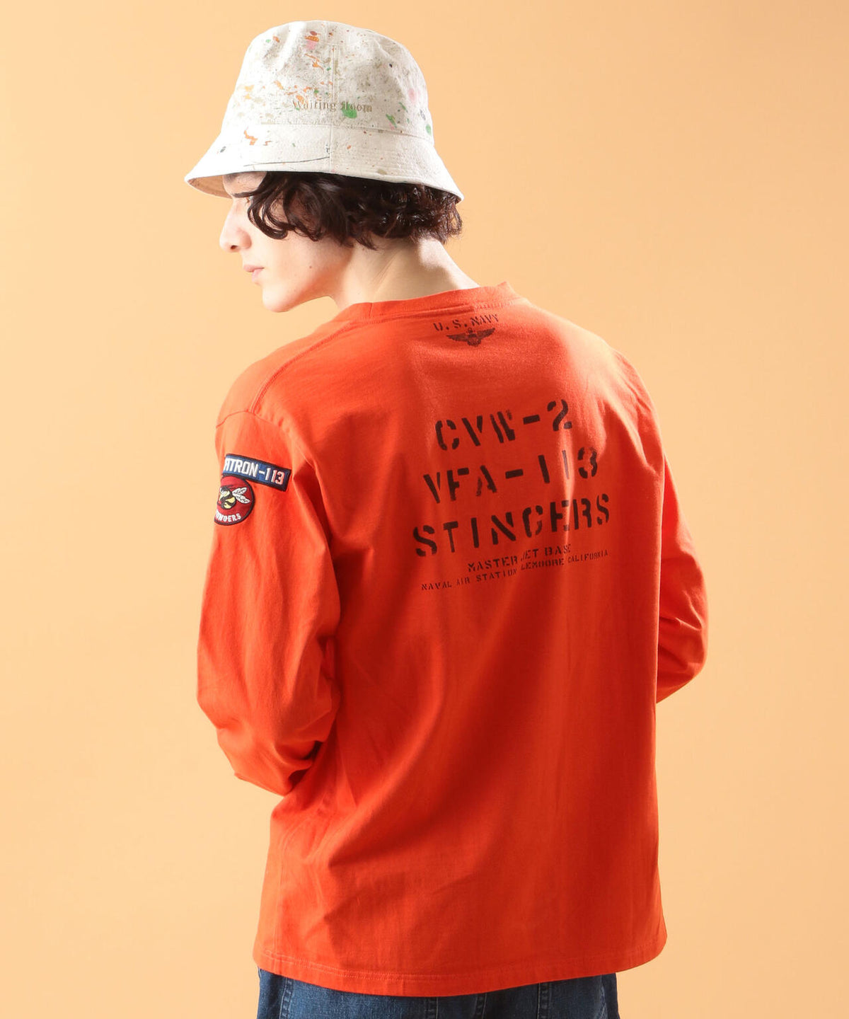 NAVAL PATCH LONGSLEEVE T-SHIRT / ネイバル パッチ ロングスリーブ Tシャツ / AVIREX