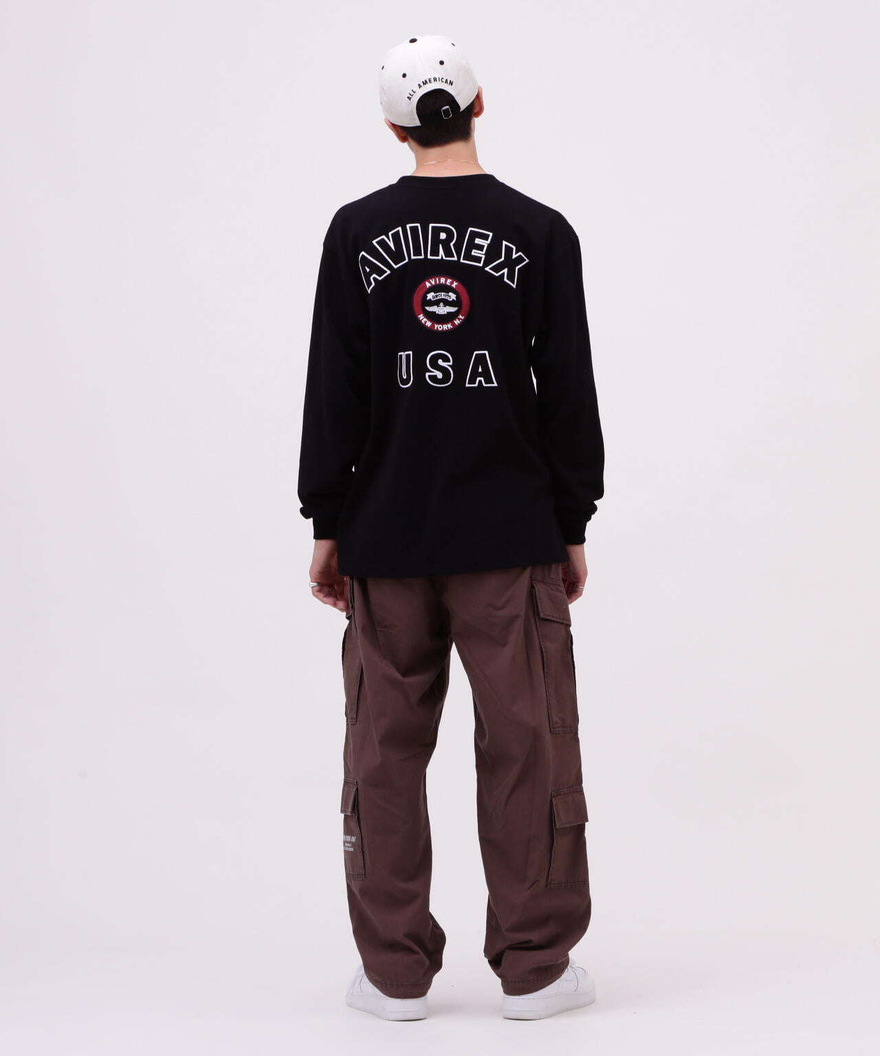 VARSITY LOGO L/S T-SHIRT / バーシティ ロゴ 長袖Tシャツ/ AVIREX /アヴィレックス
