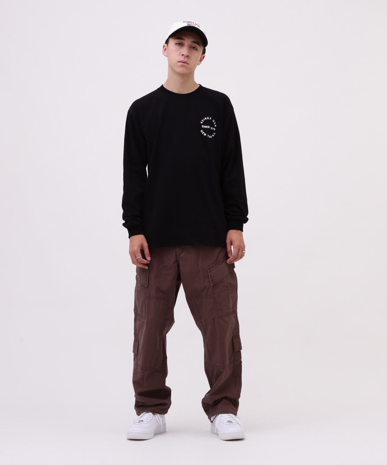 VARSITY LOGO L/S T-SHIRT / バーシティ ロゴ 長袖Tシャツ/ AVIREX /アヴィレックス