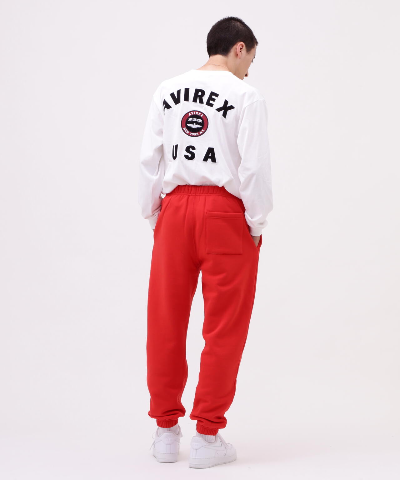 VARSITY LOGO L/S T-SHIRT / バーシティ ロゴ 長袖Tシャツ/ AVIREX /アヴィレックス