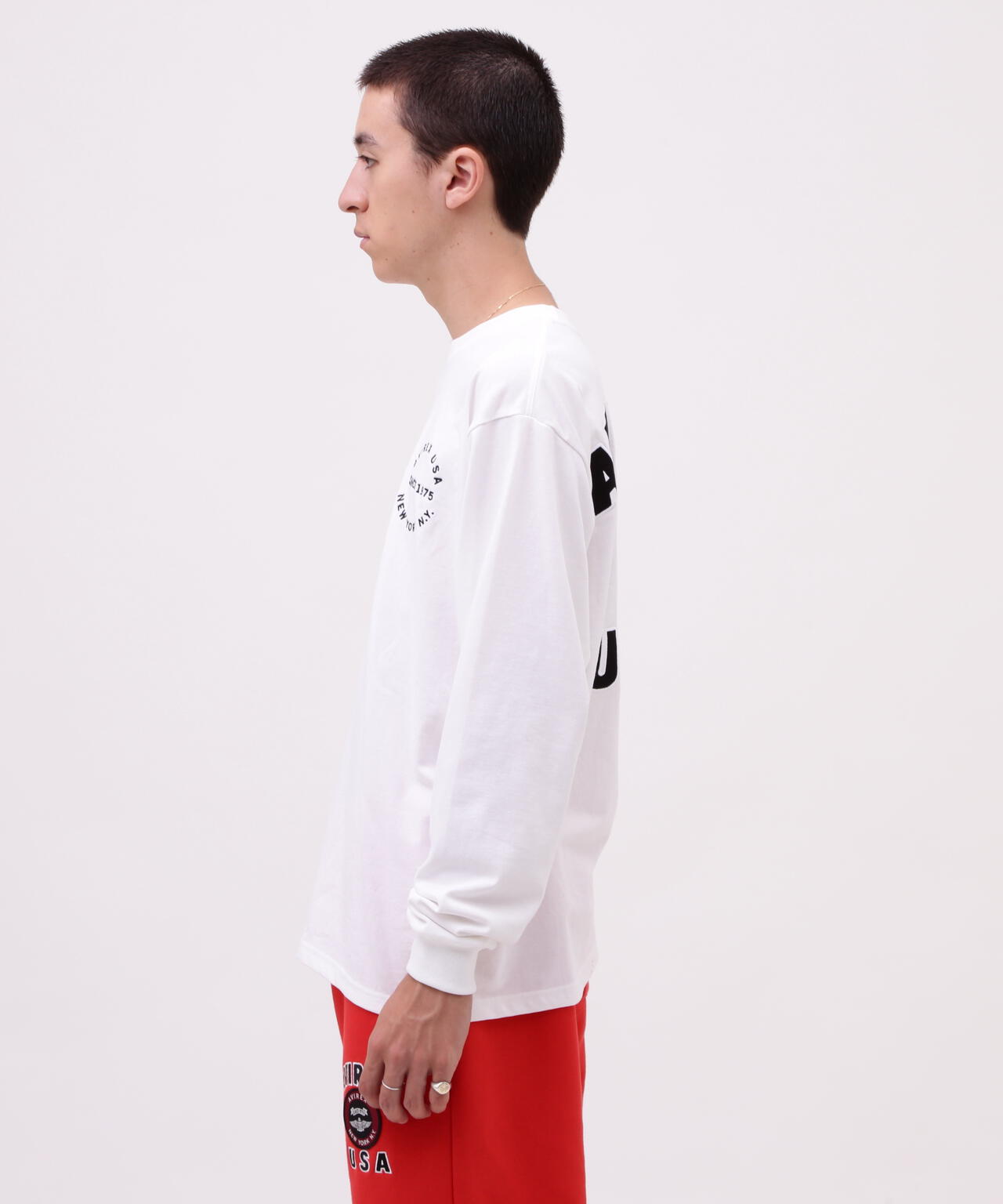 VARSITY LOGO L/S T-SHIRT / バーシティ ロゴ 長袖Tシャツ/ AVIREX /アヴィレックス
