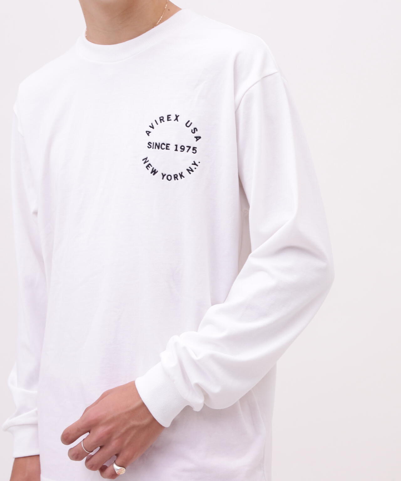 VARSITY LOGO L/S T-SHIRT / バーシティ ロゴ 長袖Tシャツ/ AVIREX /アヴィレックス