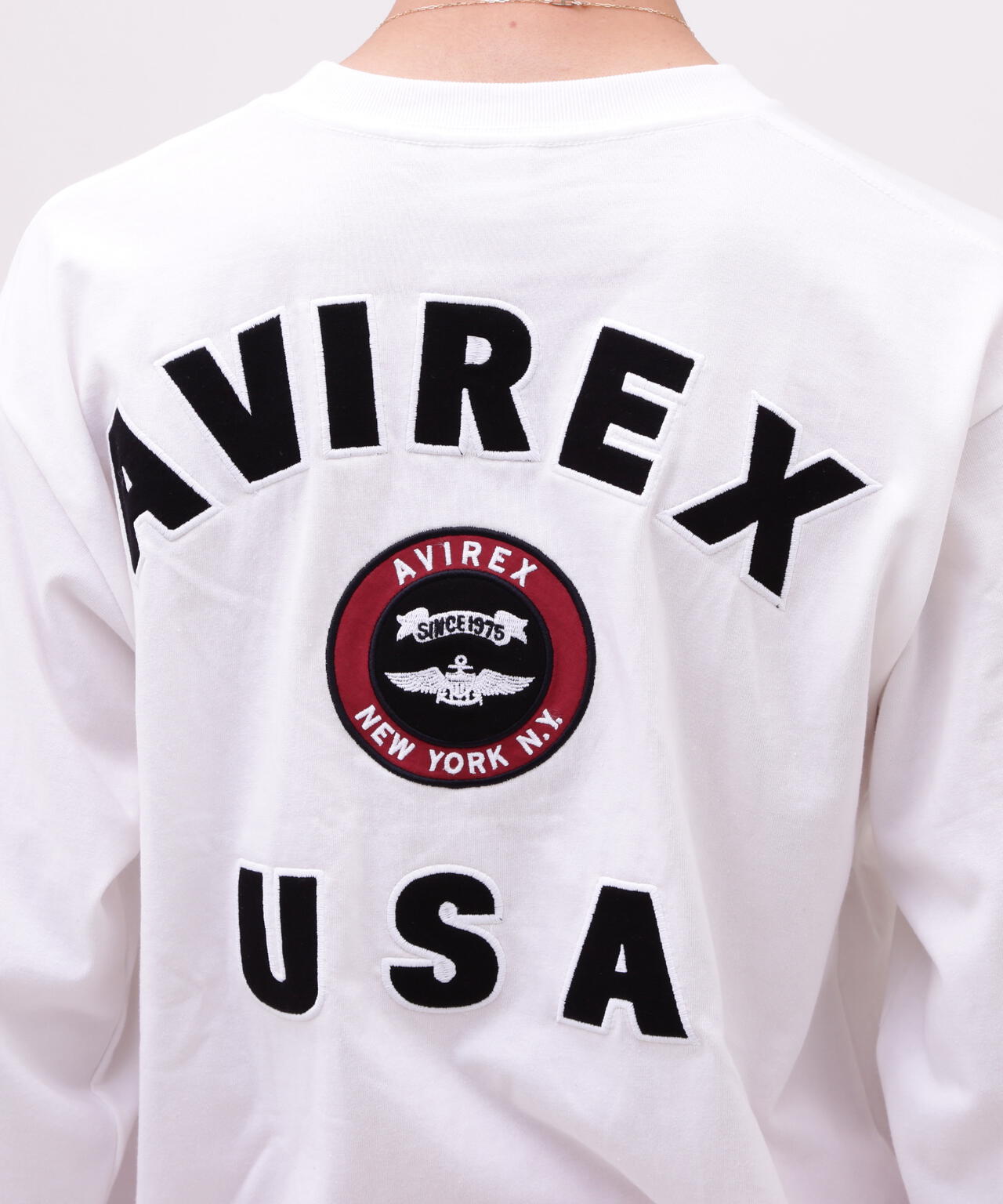 VARSITY LOGO L/S T-SHIRT / バーシティ ロゴ 長袖Tシャツ/ AVIREX /アヴィレックス