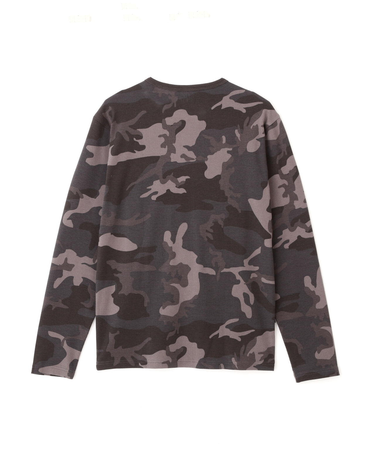 《DAILY/デイリー》 RIB LONG SLEEVE CREW NECK T-SHIRT ”CAMOUFLAGE”