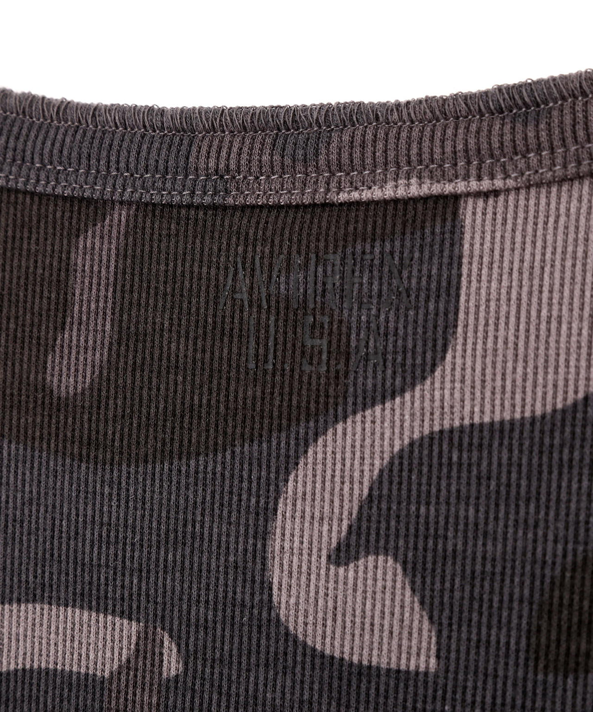 《DAILY/デイリー》RIB LONG SLEEVE HENLEY NECK T-SHIRT ”CAMOUFLAGE”