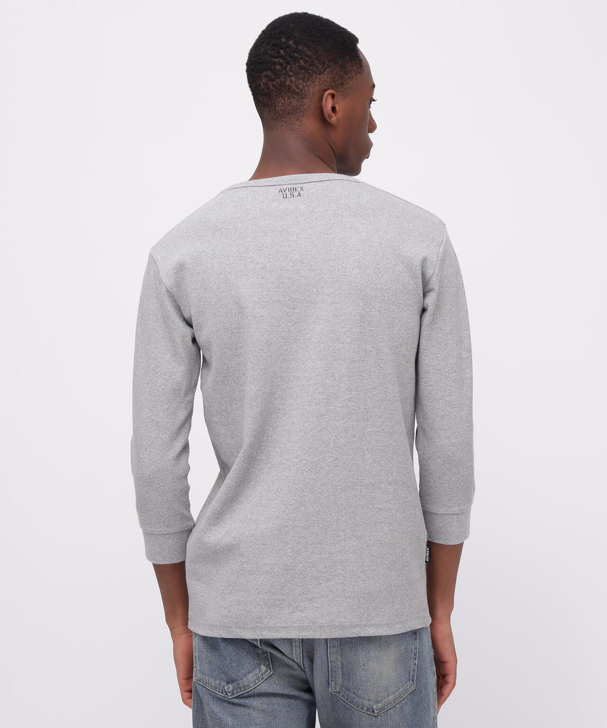 《DAILY/デイリー》2/3 SLEEVE U-NECK T-SHIRT/2/3 スリーブ Uネック Tシャツ