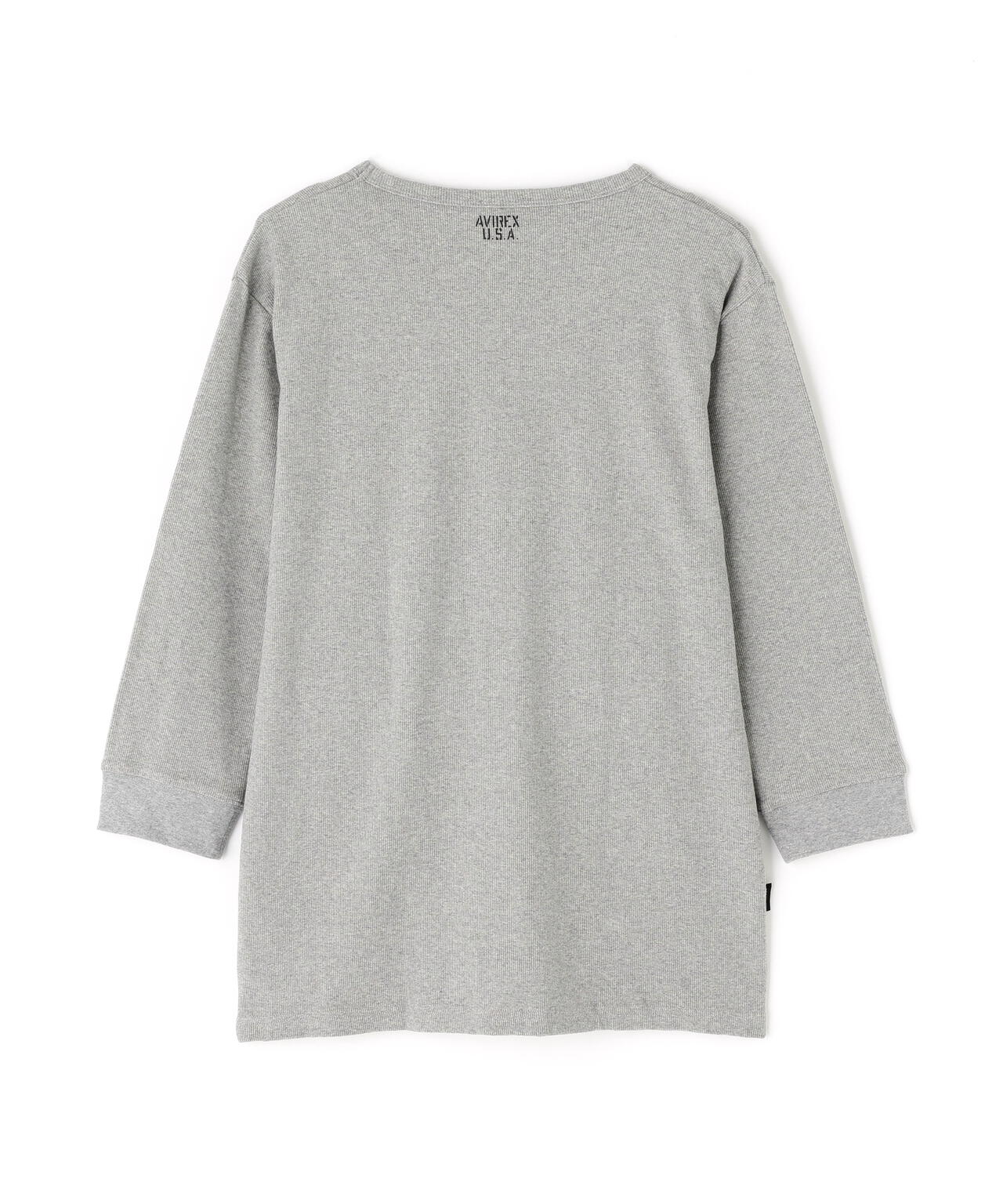 《DAILY/デイリー》2/3 SLEEVE U-NECK T-SHIRT/2/3 スリーブ Uネック Tシャツ