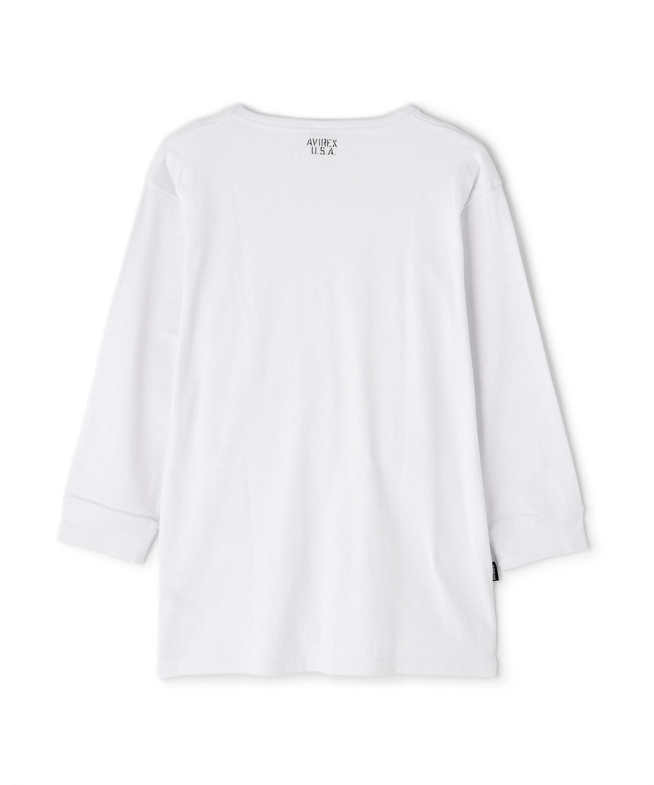 《DAILY/デイリー》2/3 SLEEVE U-NECK T-SHIRT/2/3 スリーブ Uネック Tシャツ