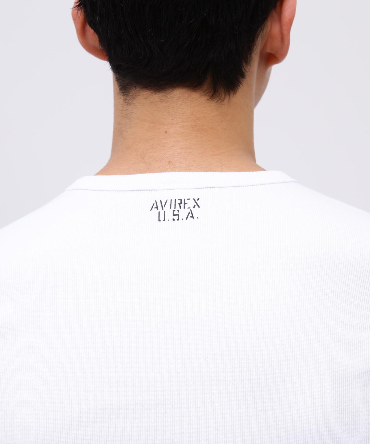 《DAILY/デイリー》RIB S/S V-NECK T-SHIRT/リブ 半袖 ブイネック Tシャツ デイリーウェア