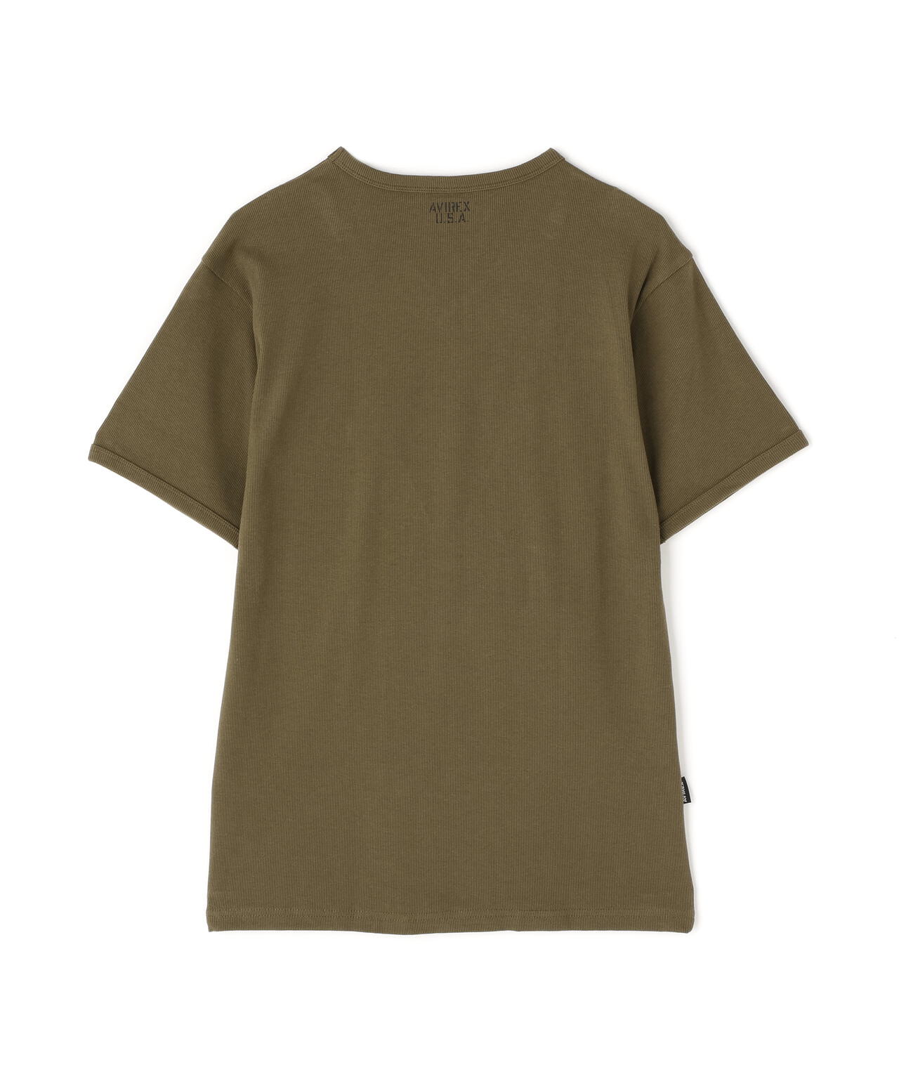 《DAILY/デイリー》RIB S/S V-NECK T-SHIRT/リブ 半袖 ブイネック Tシャツ デイリーウェア