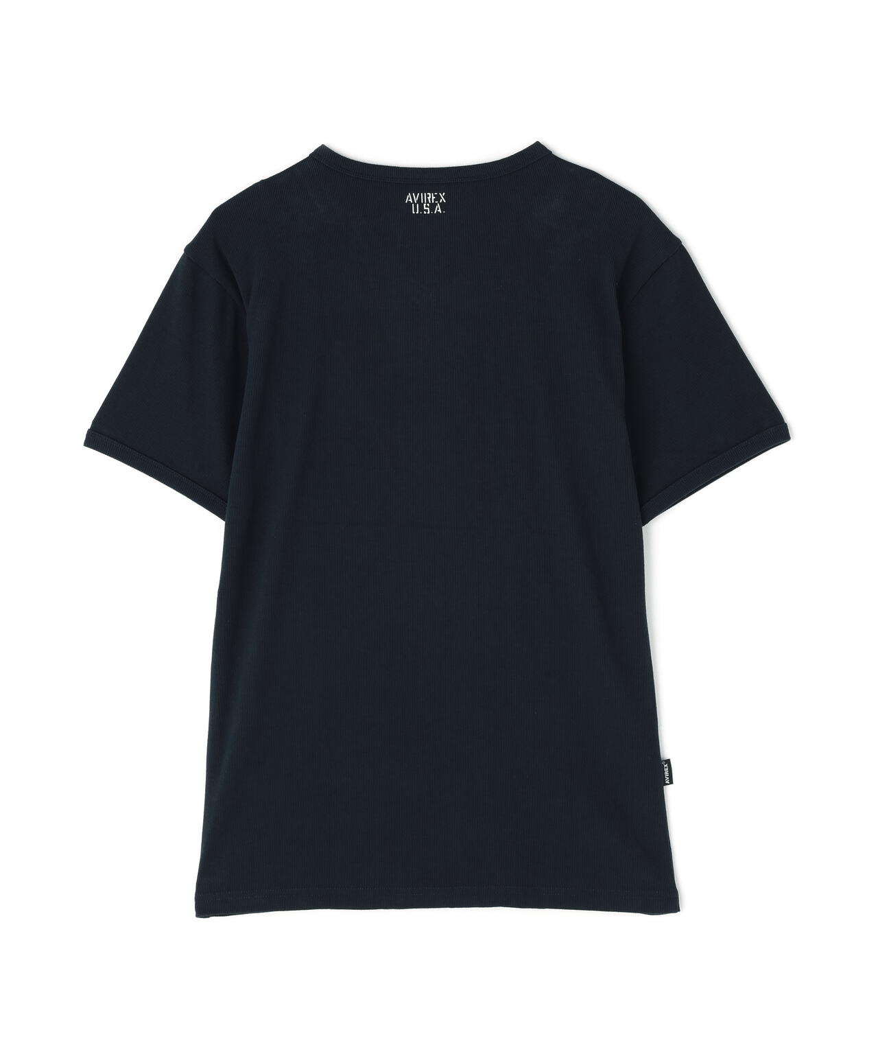 《DAILY/デイリー》RIB S/S V-NECK T-SHIRT/リブ 半袖 ブイネック Tシャツ デイリーウェア