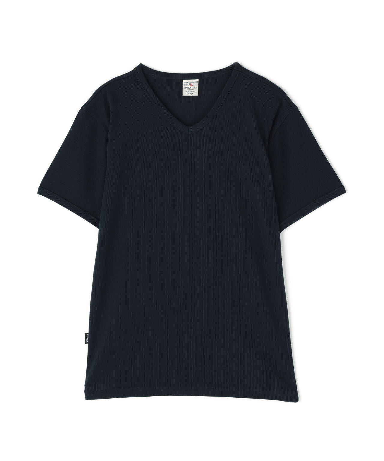 《DAILY/デイリー》RIB S/S V-NECK T-SHIRT/リブ 半袖 ブイネック Tシャツ デイリーウェア