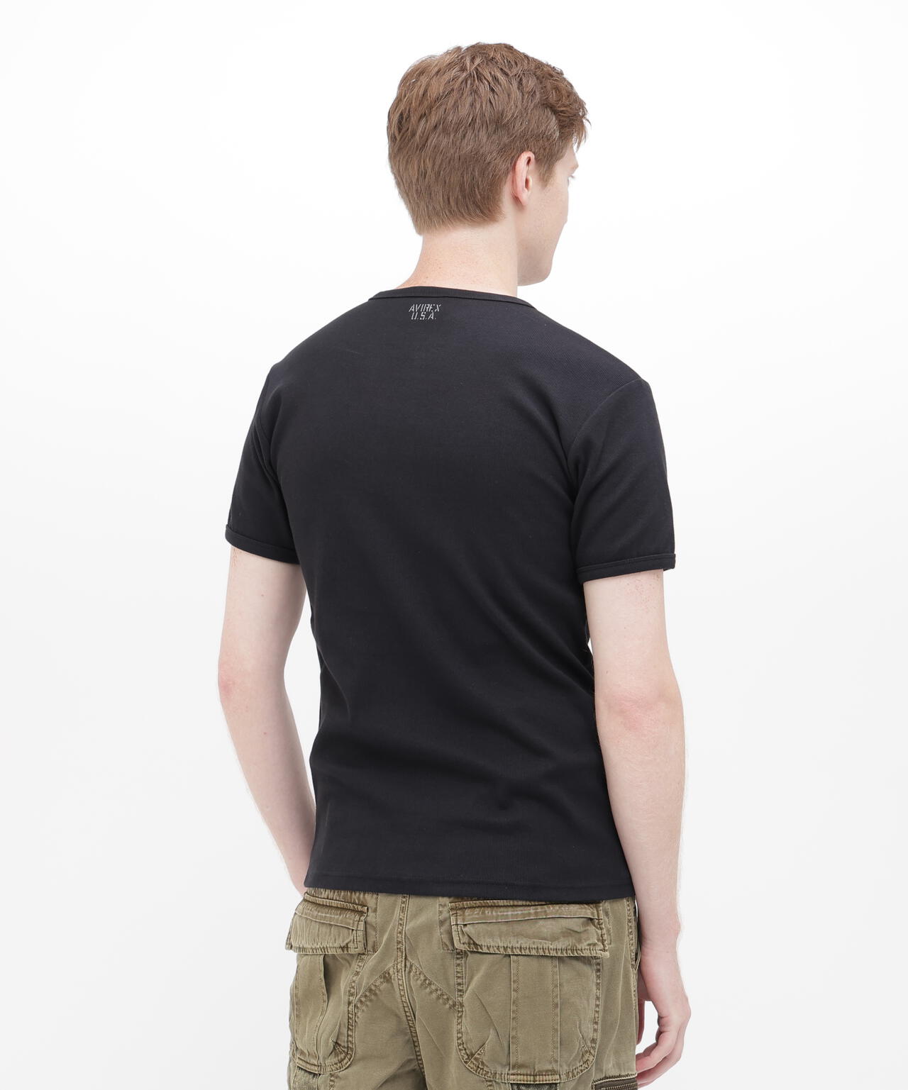 《DAILY/デイリー》RIB S/S CREW NECK T-SHIRT