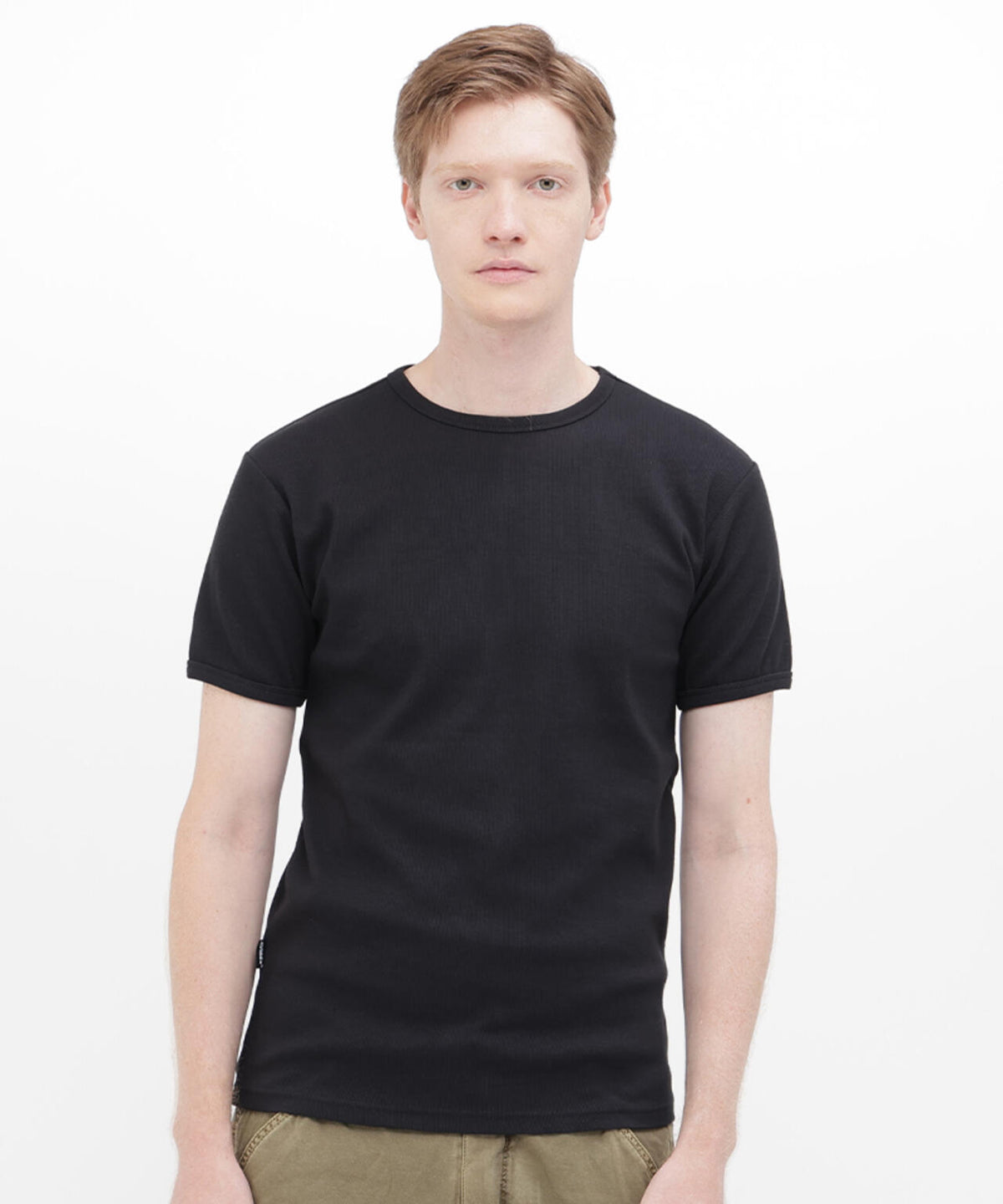 《DAILY/デイリー》RIB S/S CREW NECK T-SHIRT