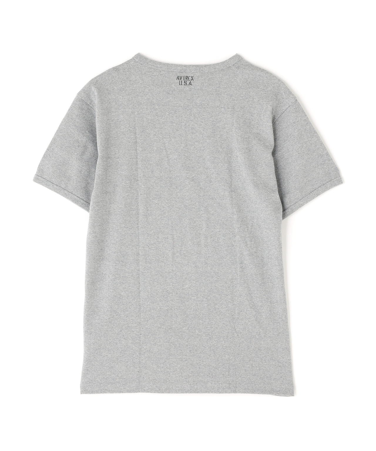 《DAILY/デイリー》RIB S/S CREW NECK T-SHIRT