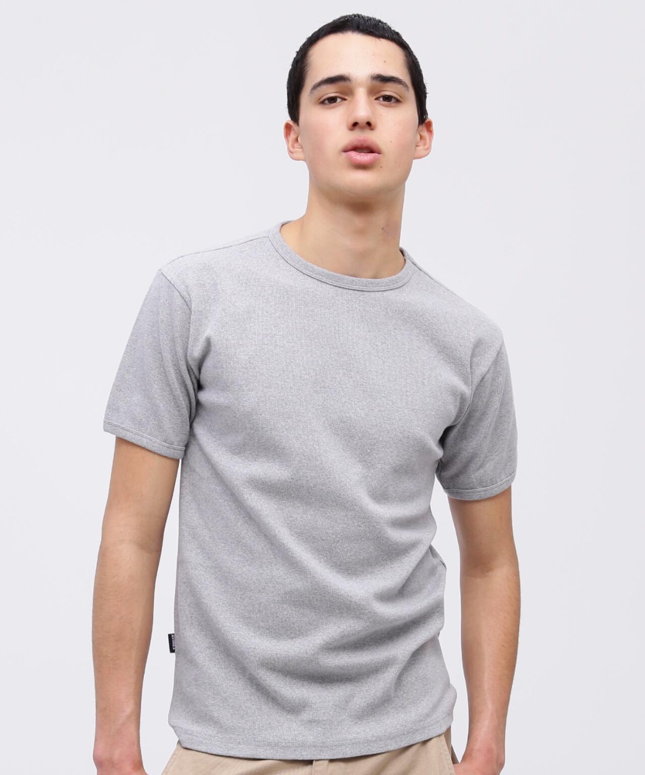 《DAILY/デイリー》RIB S/S CREW NECK T-SHIRT