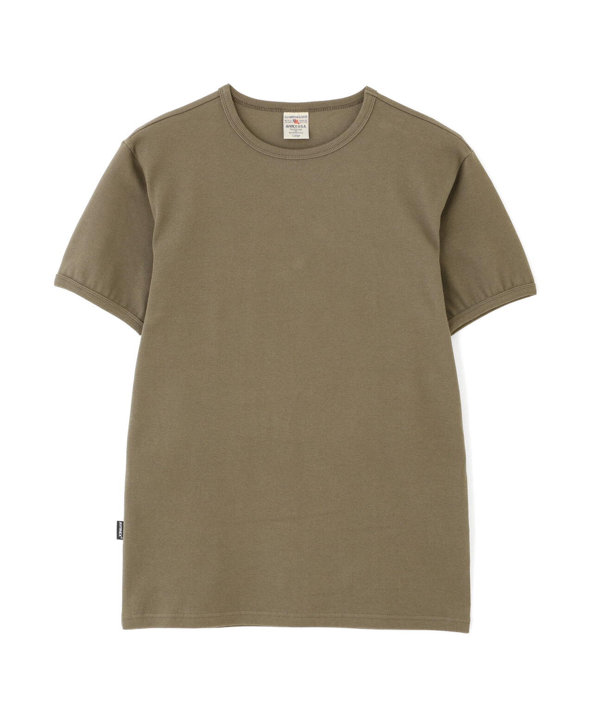 《DAILY/デイリー》RIB S/S CREW NECK T-SHIRT