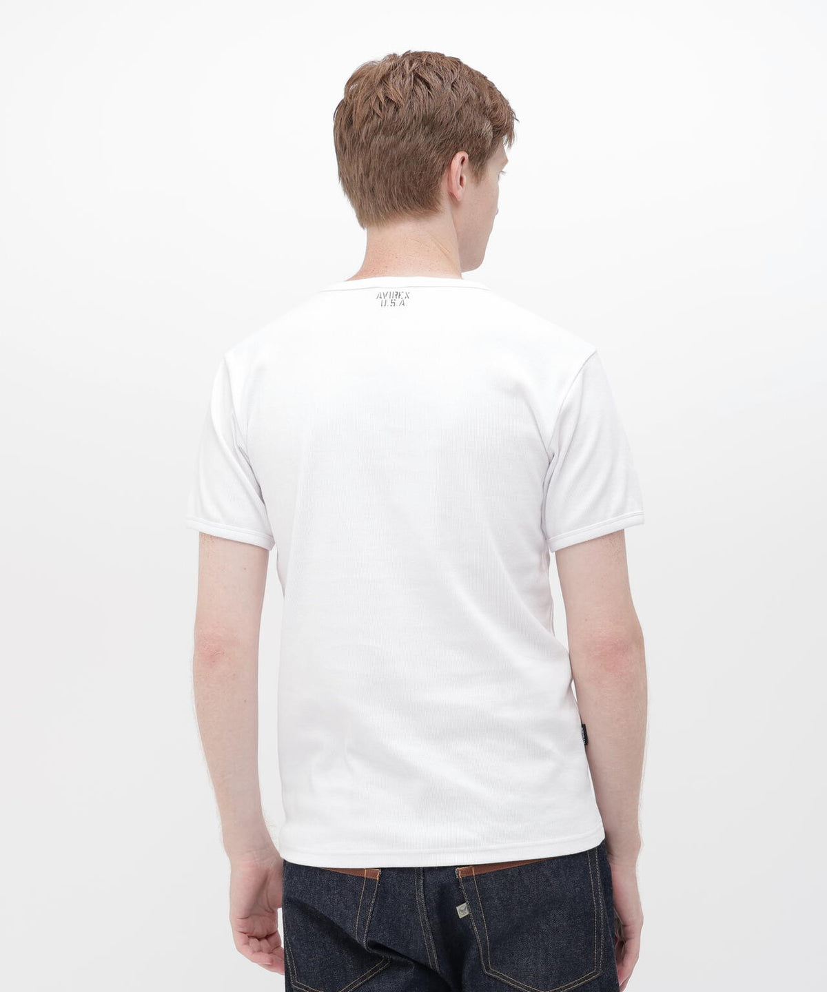 《DAILY/デイリー》RIB S/S CREW NECK T-SHIRT