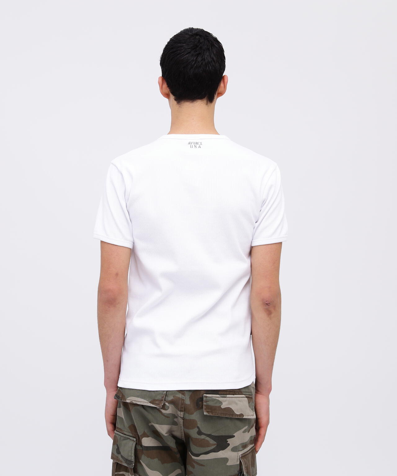 《DAILY/デイリー》RIB S/S CREW NECK T-SHIRT