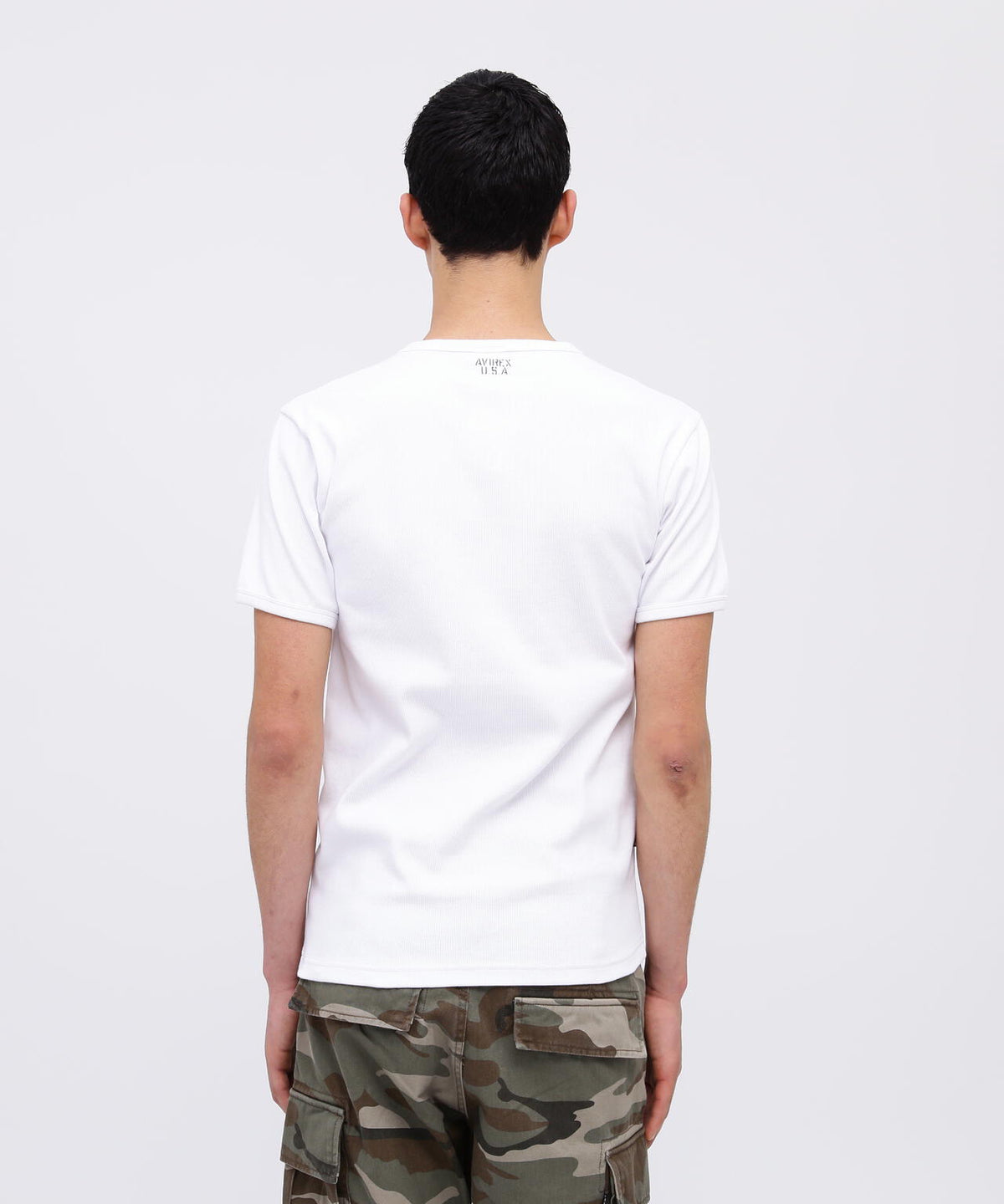 《DAILY/デイリー》RIB S/S CREW NECK T-SHIRT