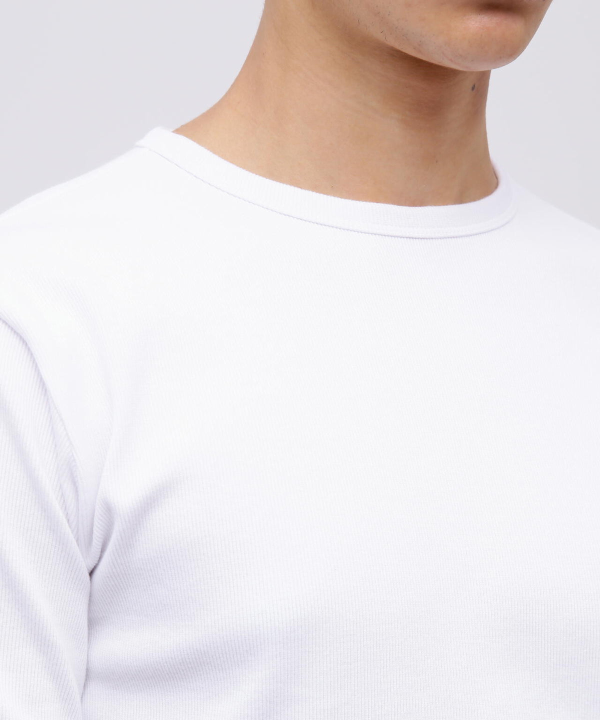 《DAILY/デイリー》RIB S/S CREW NECK T-SHIRT