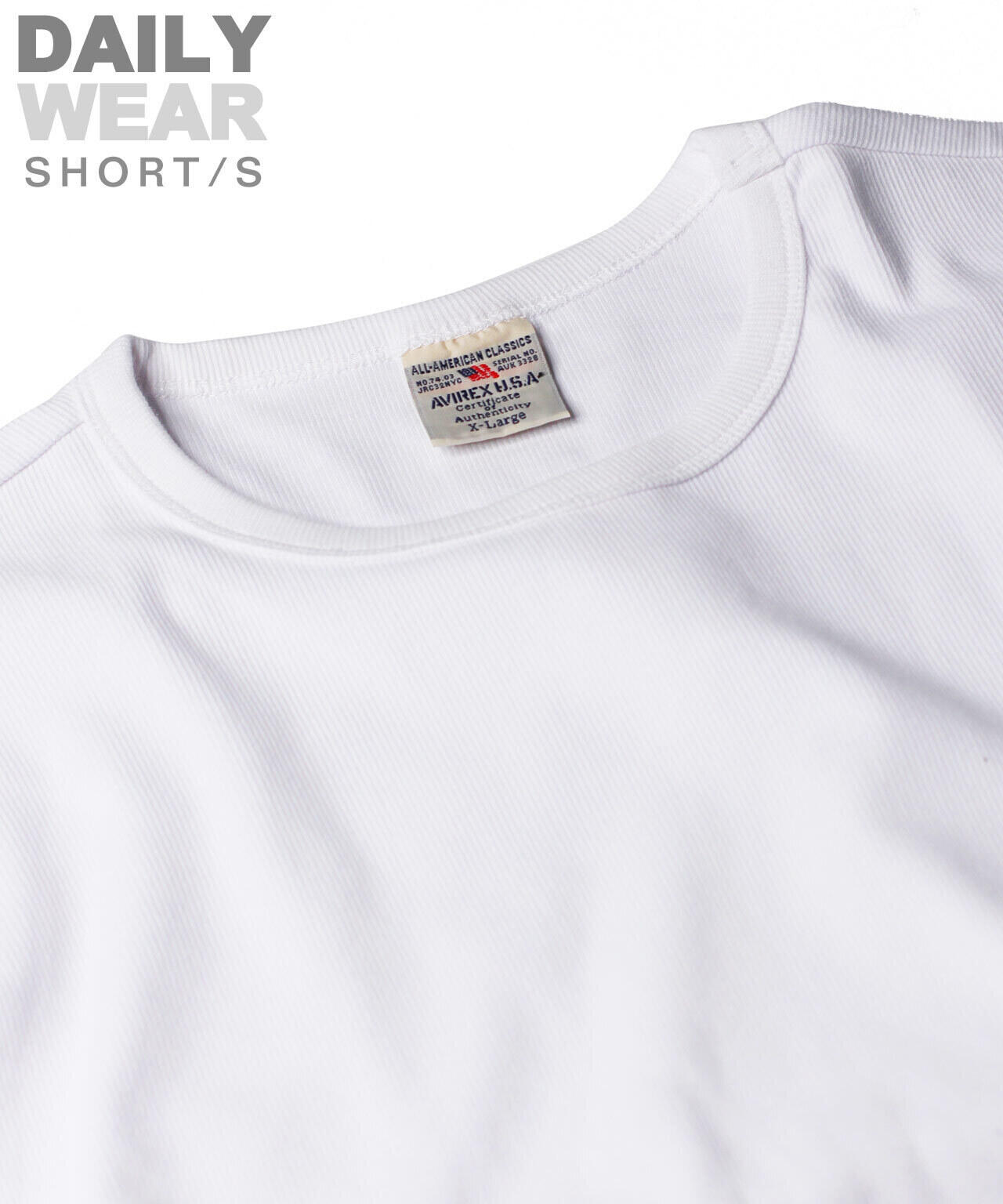 《DAILY/デイリー》RIB S/S CREW NECK T-SHIRT