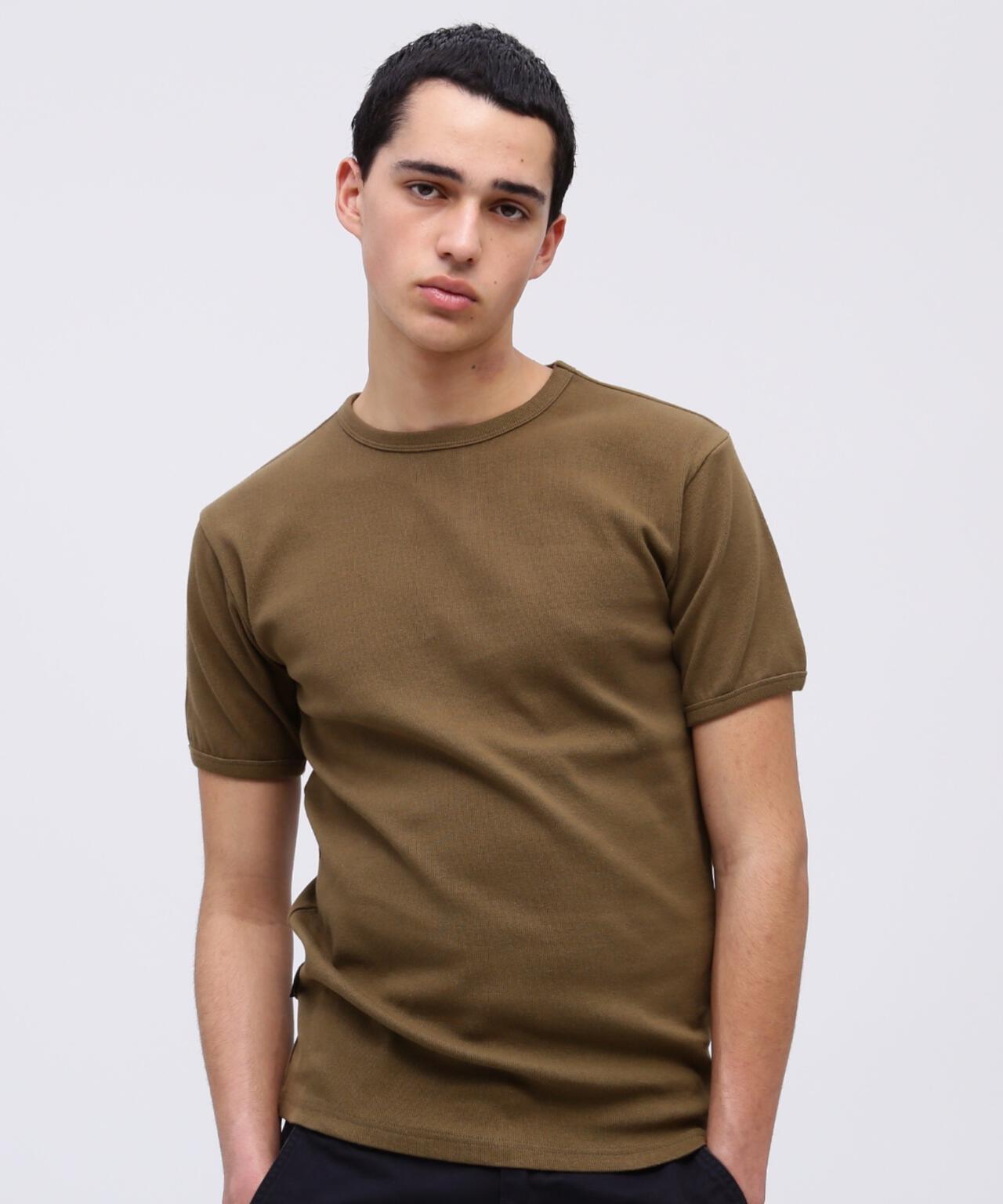 《DAILY/デイリー》RIB S/S CREW NECK T-SHIRT