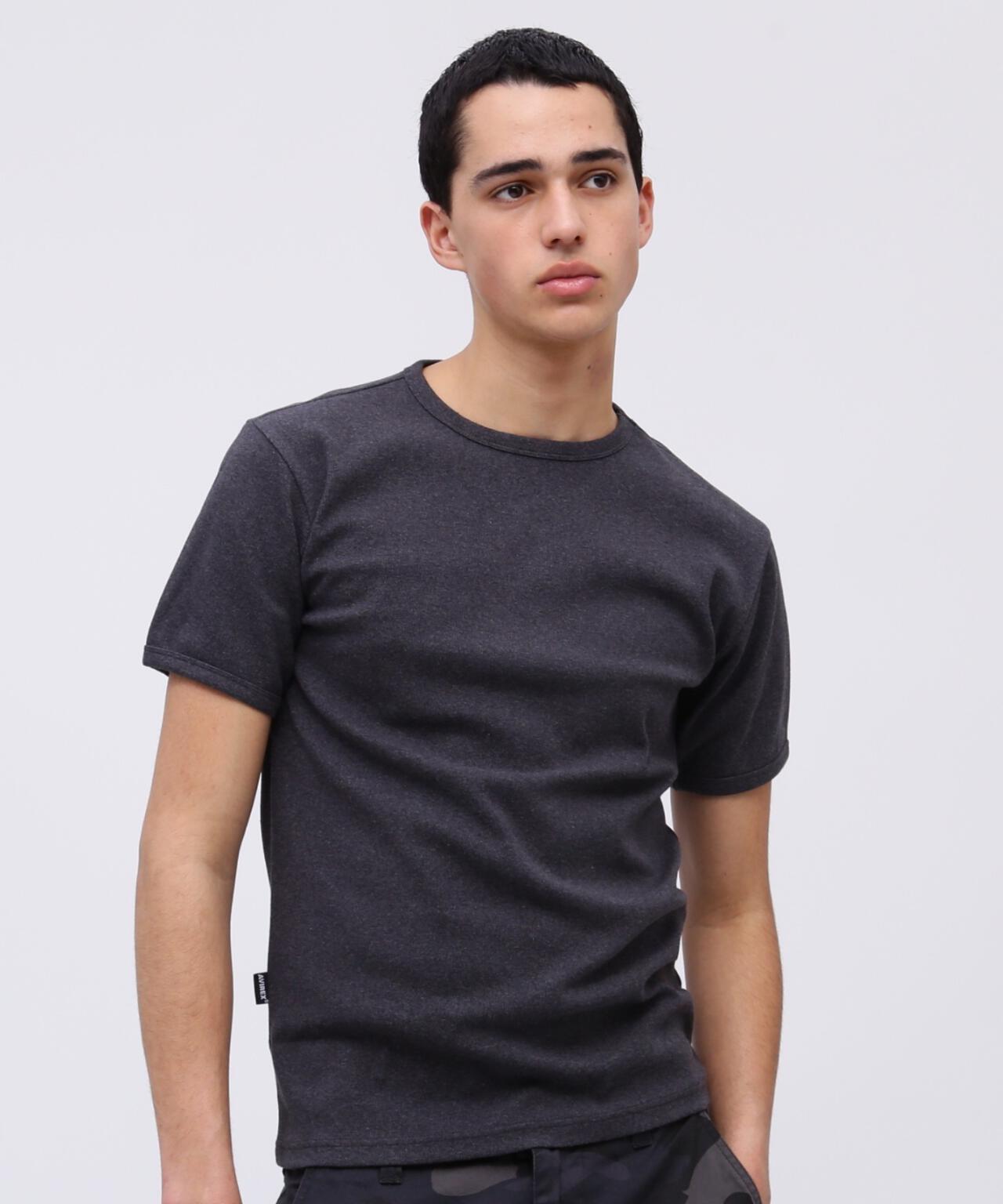 《DAILY/デイリー》RIB S/S CREW NECK T-SHIRT