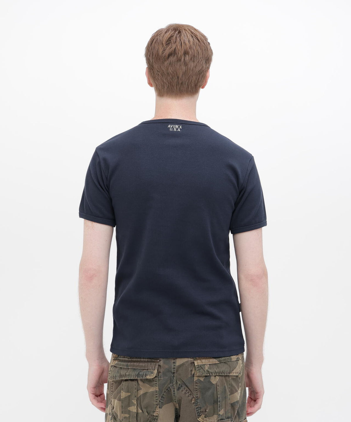 《DAILY/デイリー》RIB S/S CREW NECK T-SHIRT