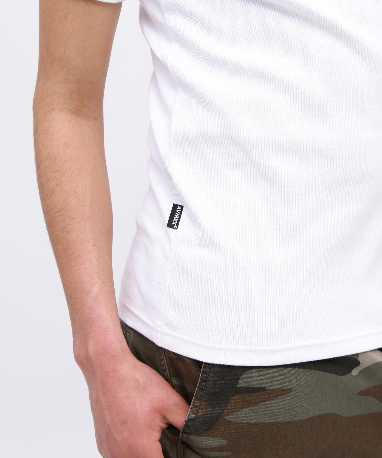 《DAILY/デイリー》RIB S/S HENLEY NECK T-SHIRT