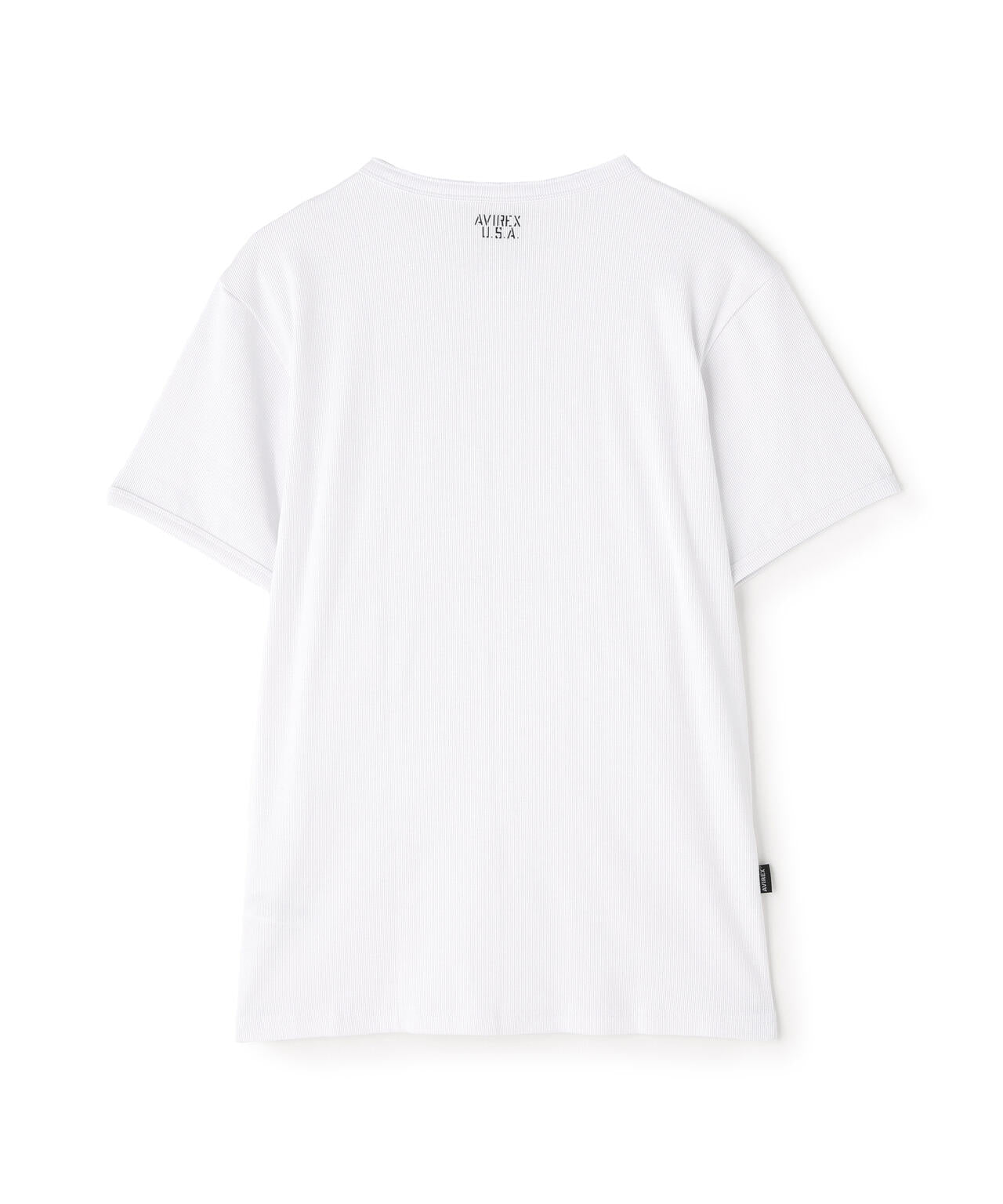 《DAILY/デイリー》RIB S/S HENLEY NECK T-SHIRT