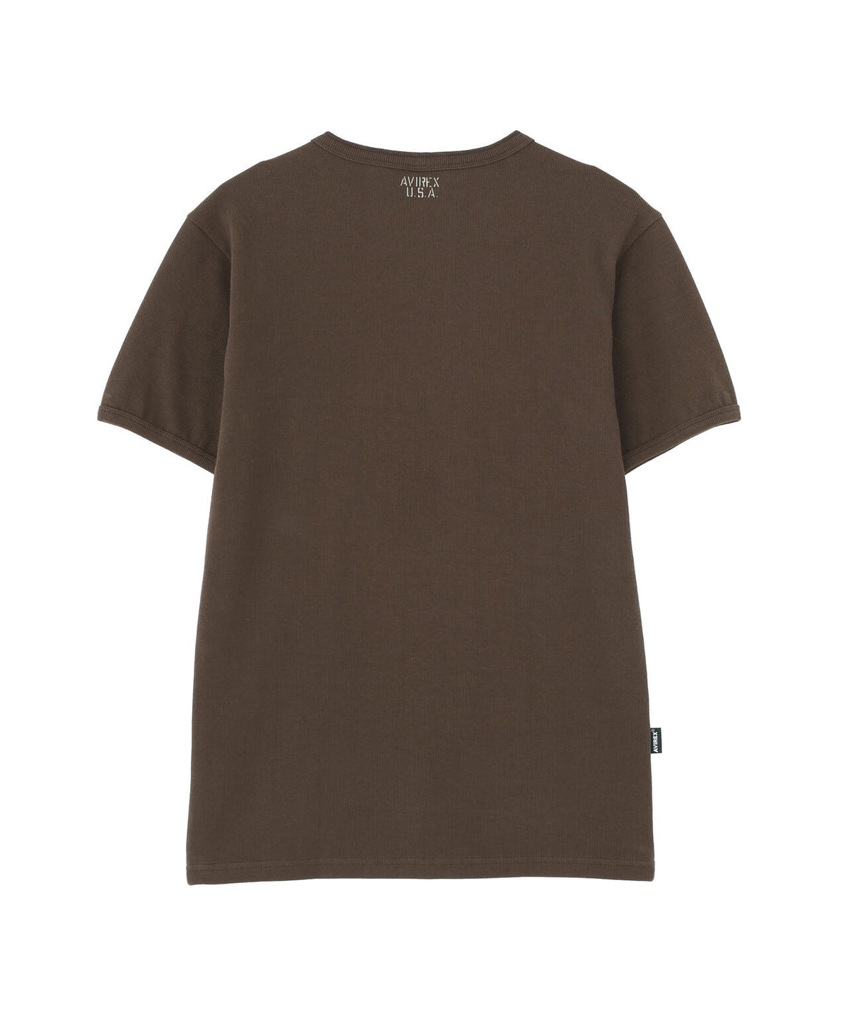 《DAILY/デイリー》RIB S/S HENLEY NECK T-SHIRT